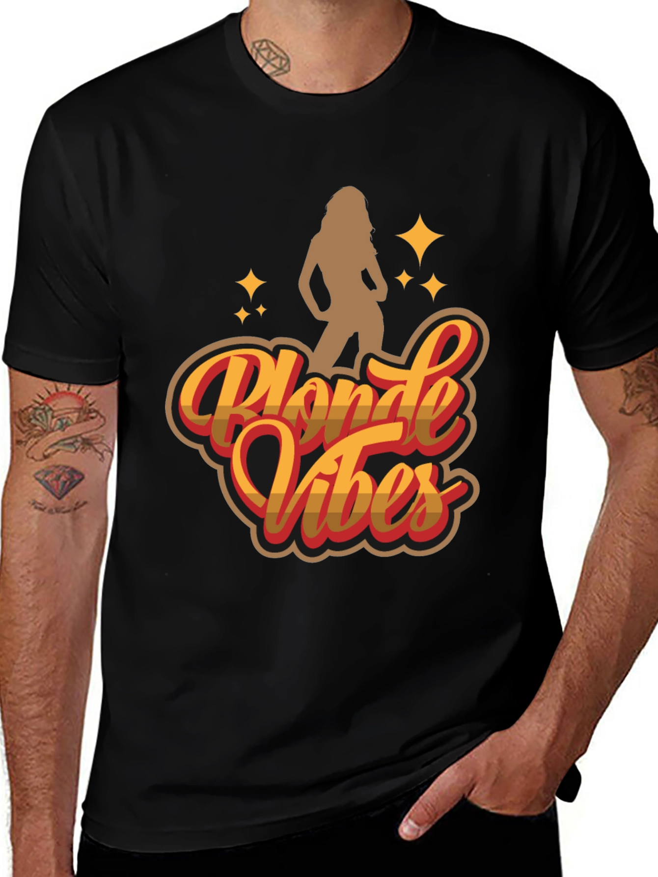 Variant 4 of Blonde Vibes Graphic Tee - Retro Style