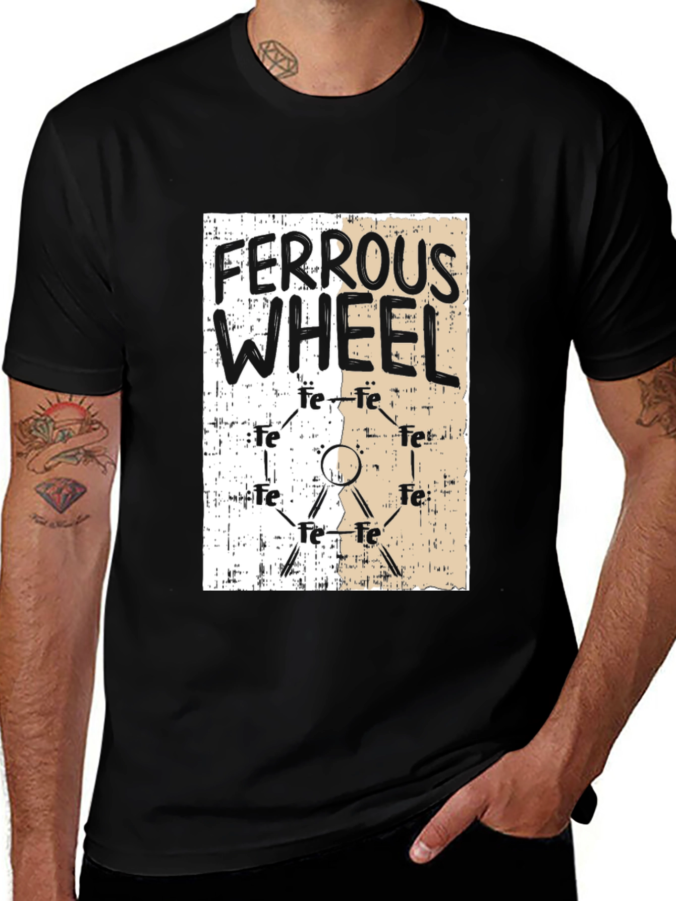 Variant 6 of Ferrous Wheel Graphic Tee - Science Design