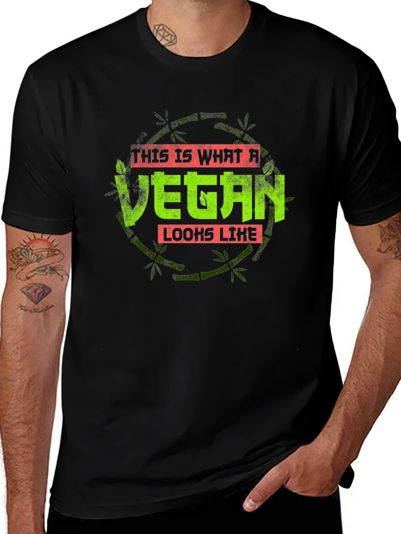 Vegan Graphic Tee - This Is What a Vegan Looks Like!