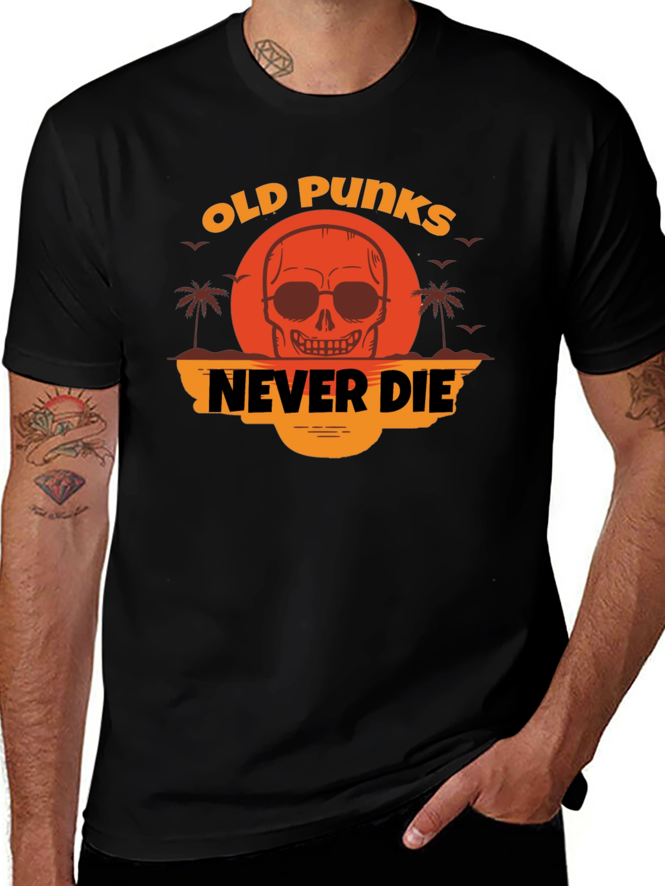 Variant 30 of Old Punks Never Die Graphic Tee