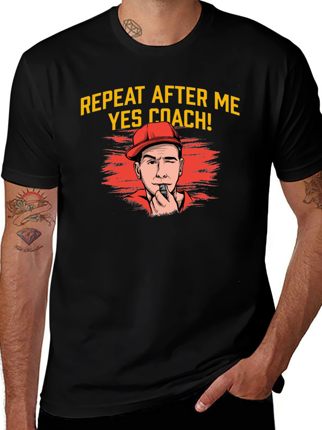 Variant 4 of Repeat After Me, Yes Coach! T-Shirt