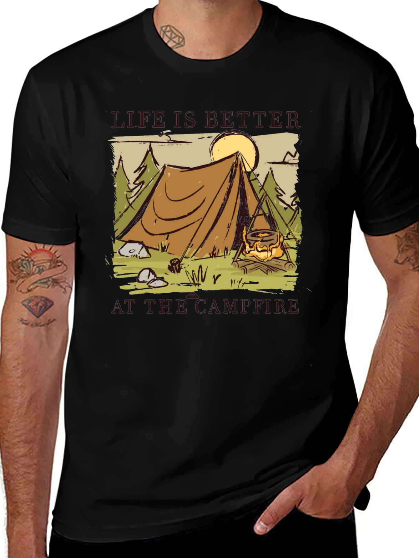 Camping Life T-Shirt: Better at the Campfire Tee