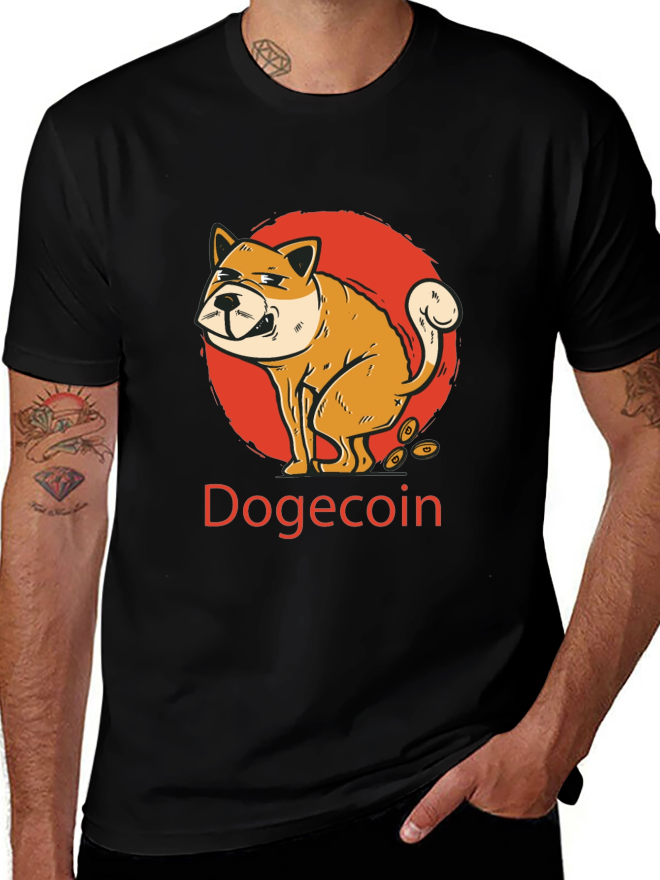 Variant 5 of Dogecoin Funny Meme T-Shirt