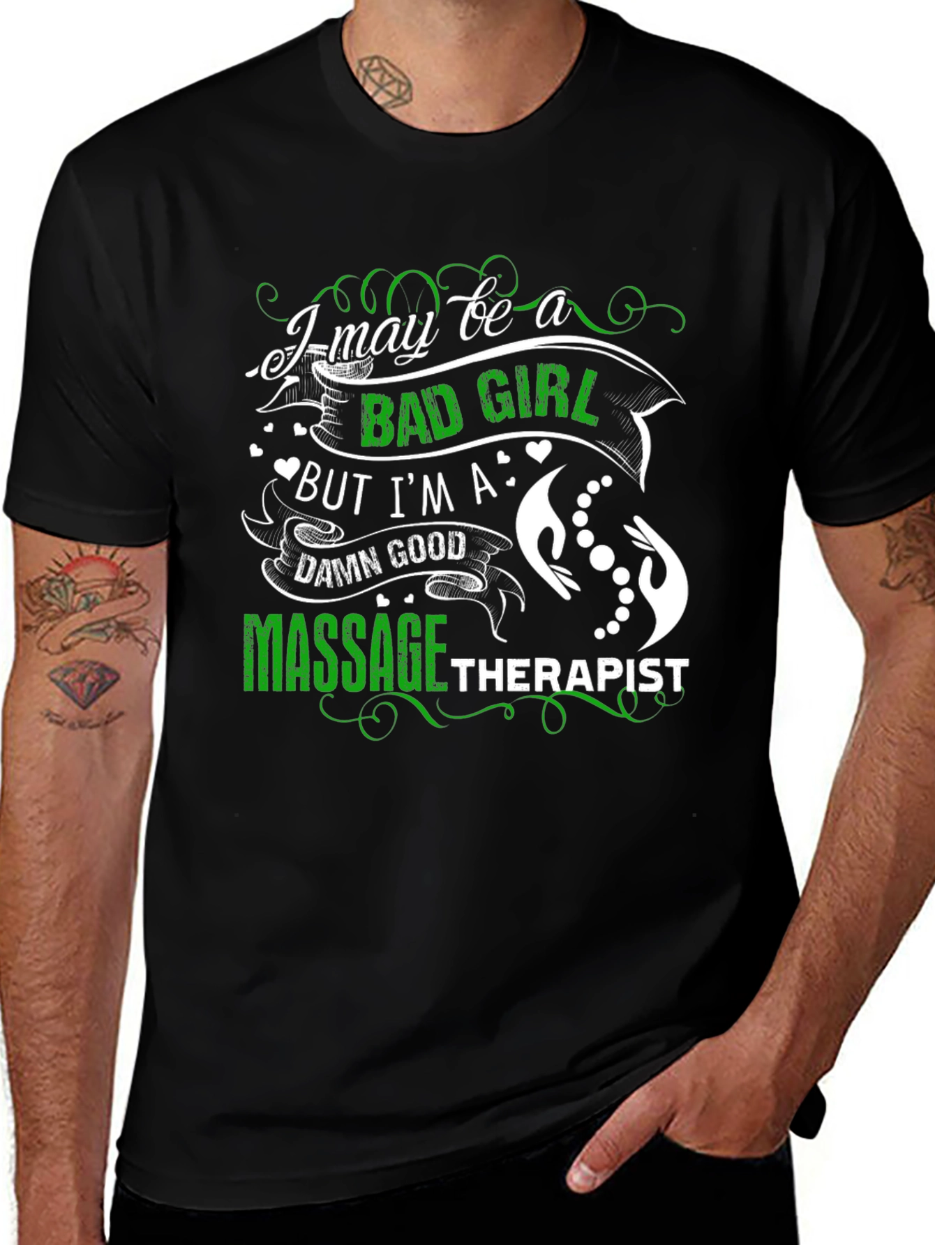 Variant 29 of Bad Girl Massage Therapist T-Shirt