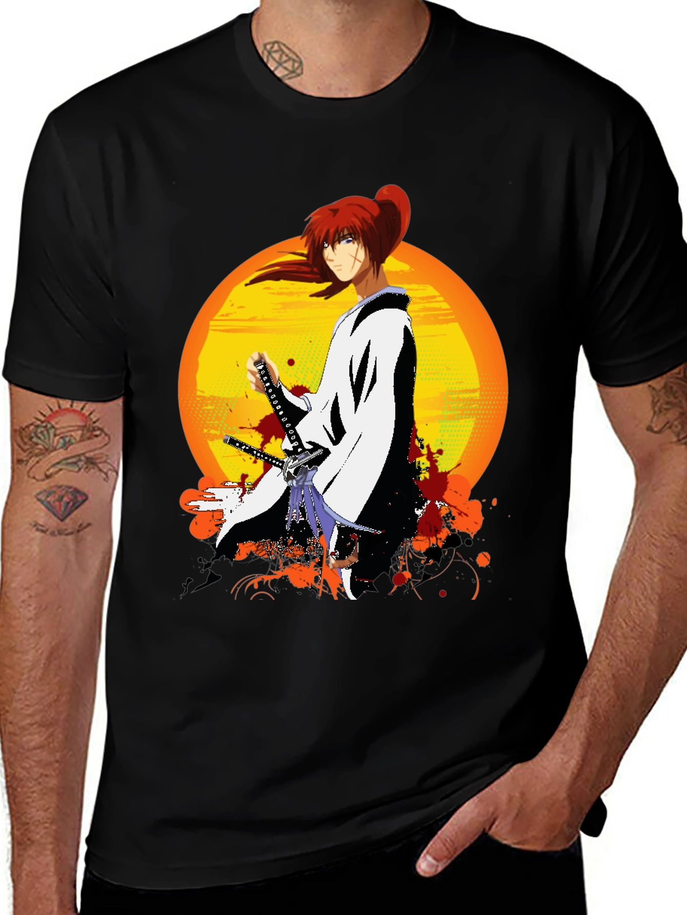 Variant 20 of Anime Samurai T-Shirt