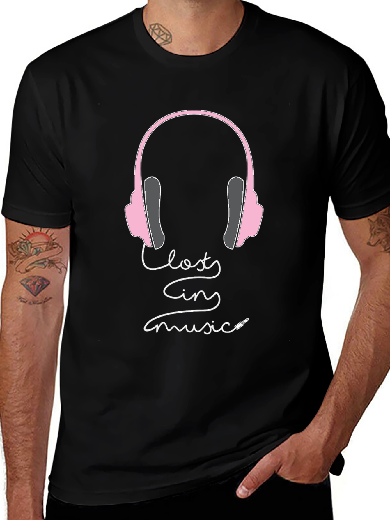 Variant 13 of Lost in Music T-Shirt | Headphones Design