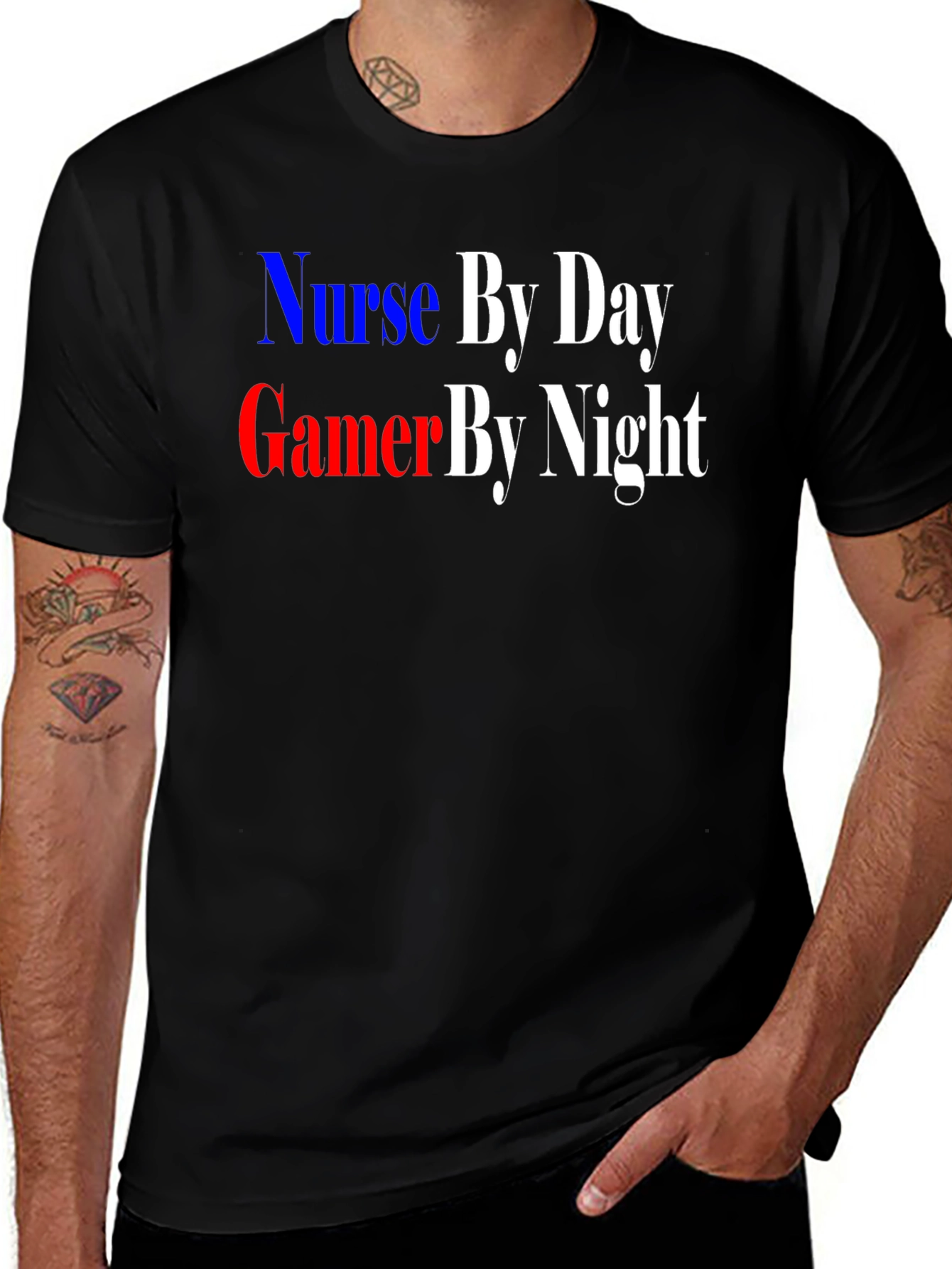 Variant 6 of Nurse By Day, Gamer By Night T-Shirt
