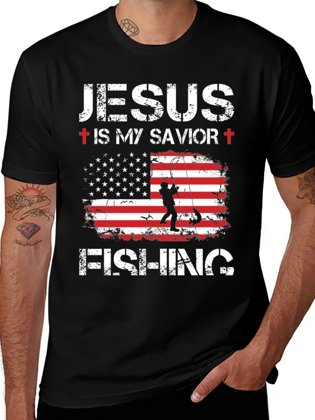 Jesus is My Savior Fishing T-Shirt