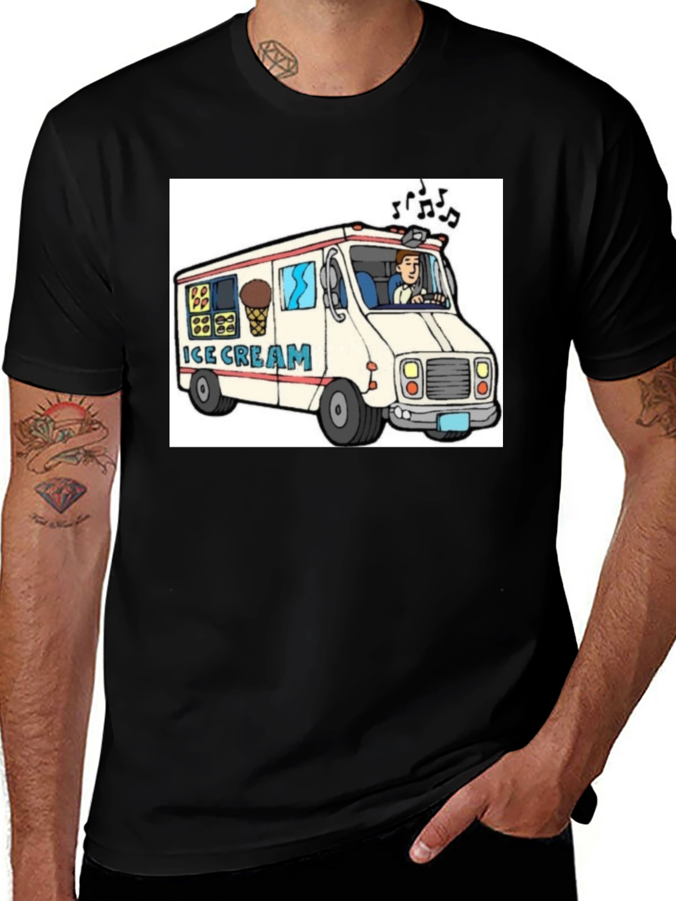 Variant 25 of Ice Cream Truck Graphic Tee - Fun Summer Shirt