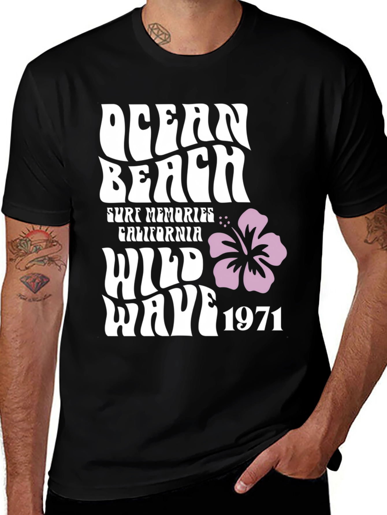 Variant 7 of Ocean Beach Surf Memories T-Shirt