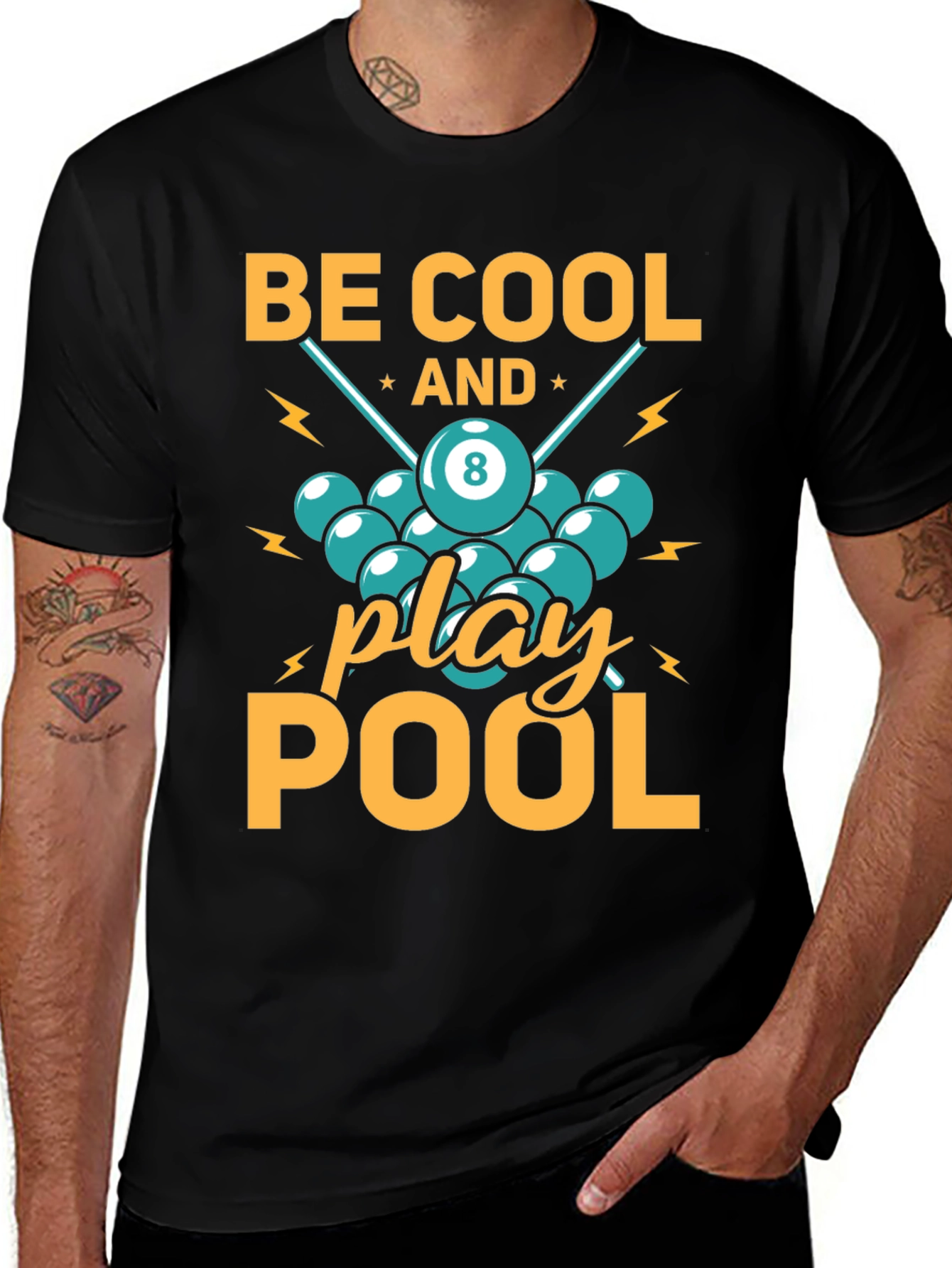 Variant 6 of Be Cool and Play Pool T-Shirt