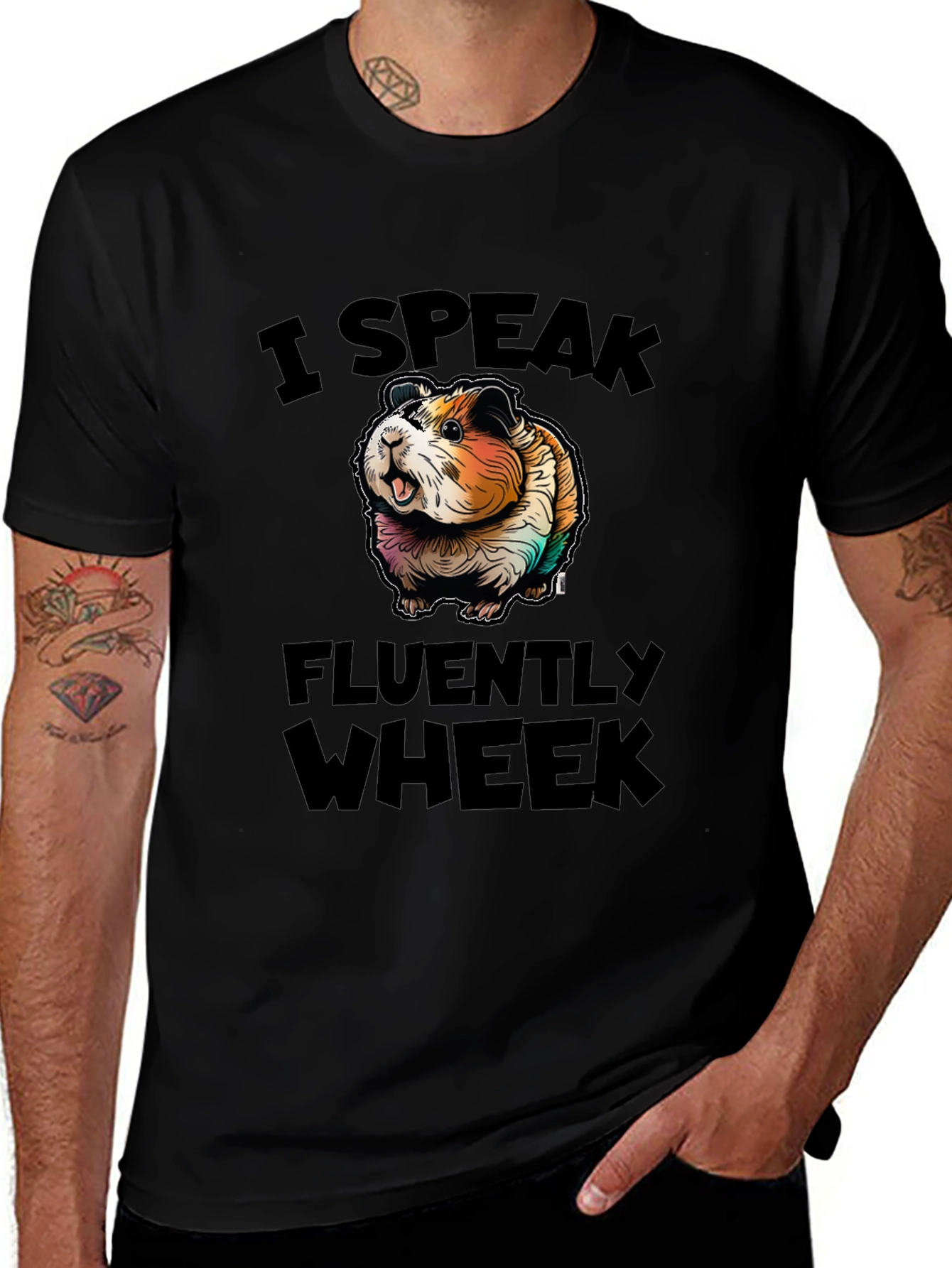 Variant 26 of I Speak Fluently Wheek Guinea Pig T-Shirt