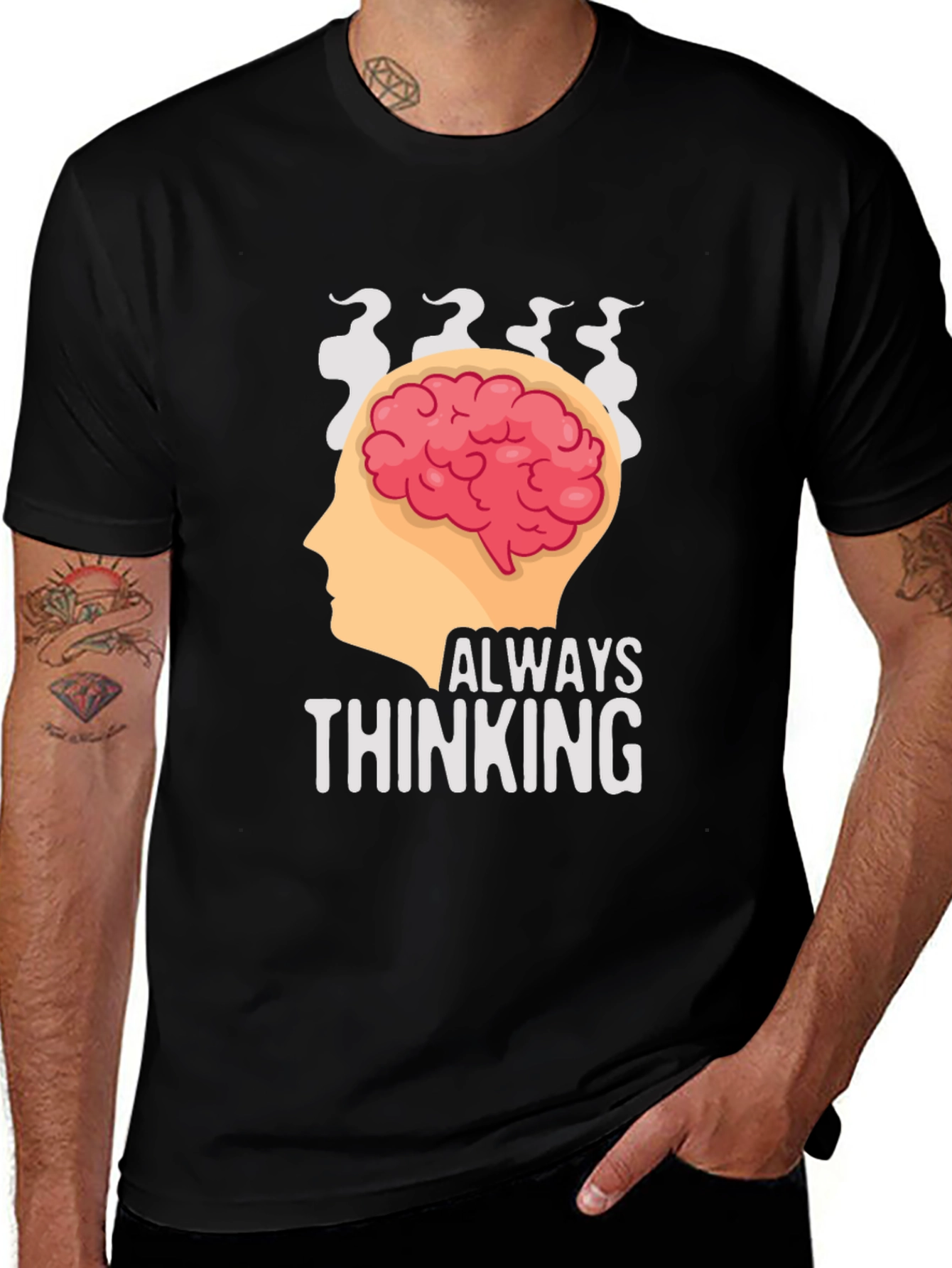 Variant 12 of Always Thinking Graphic T-Shirt
