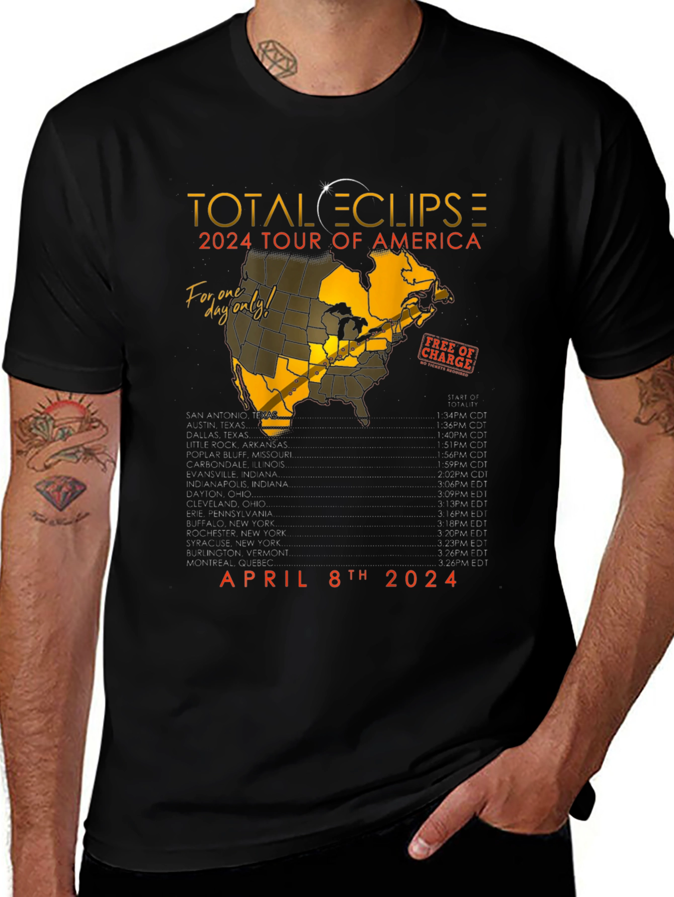 Total Eclipse 2024 Tour T-Shirt