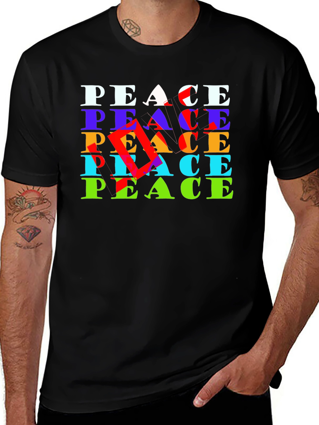 Variant 15 of Peace Graphic Tee - Bold Statement, Soft Cotton