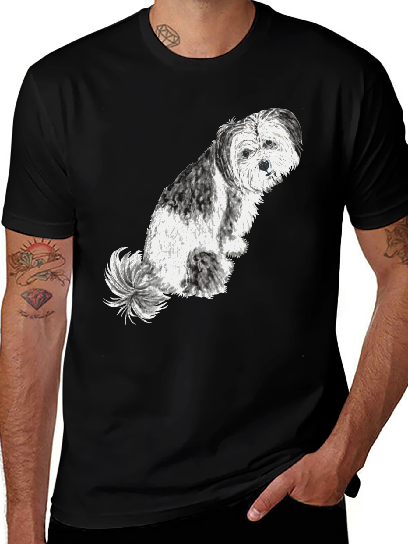 Variant 2 of Dog Lover Tee - Cute Shih Tzu Graphic T-Shirt