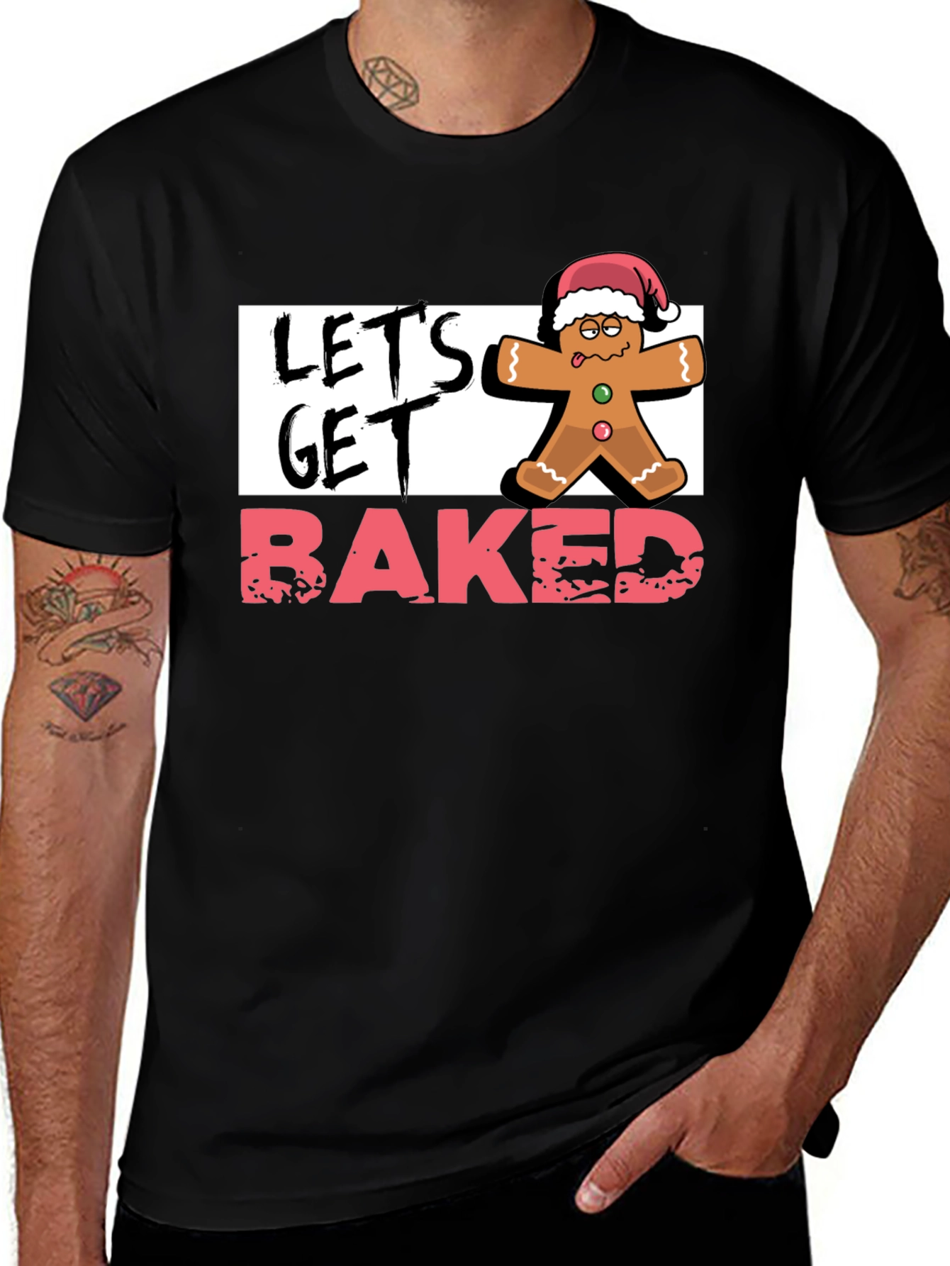 Let's Get Baked Gingerbread Christmas T-Shirt