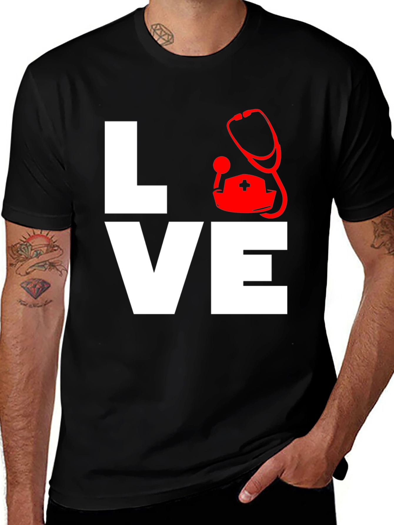 Variant 25 of Nurse Love Graphic T-Shirt