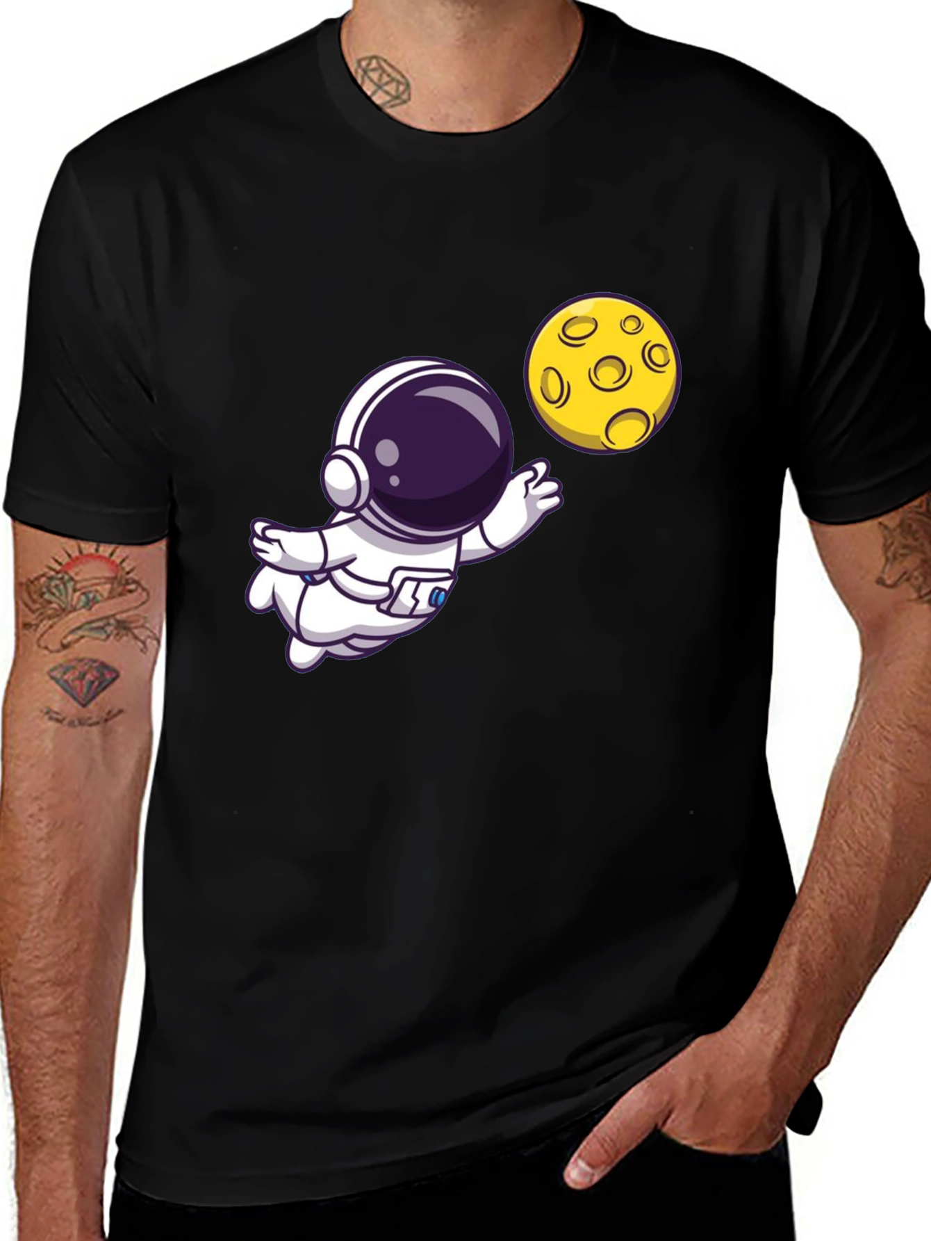 Variant 21 of Astronaut & Moon Graphic T-Shirt