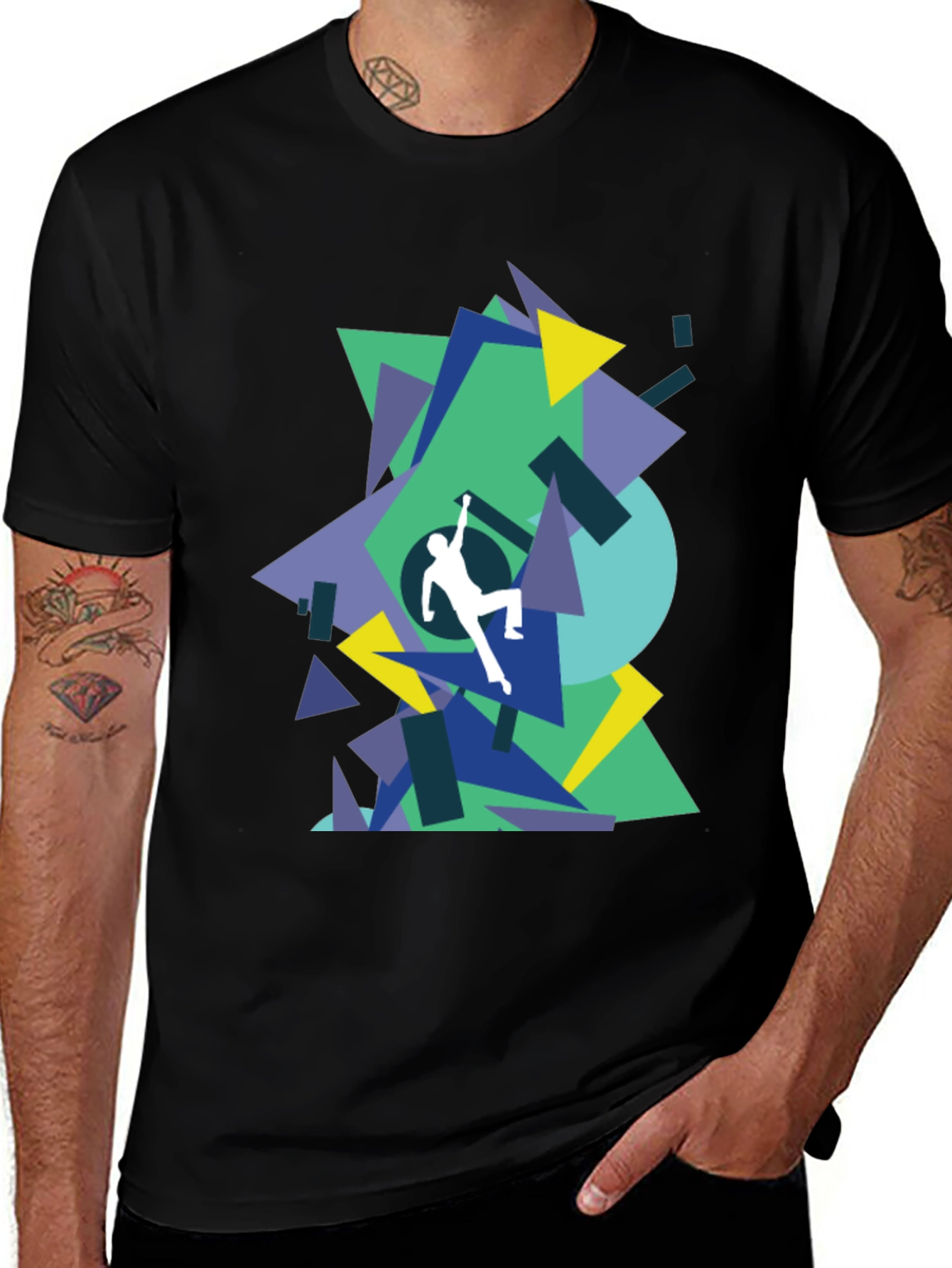 Variant 26 of Geometric Climbing T-Shirt