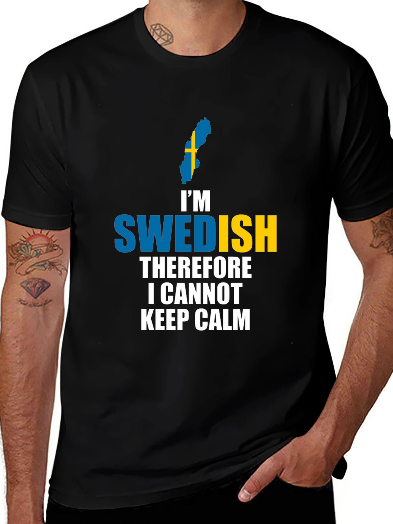 I'm Swedish T-Shirt - Cannot Keep Calm - Country Pride Tee