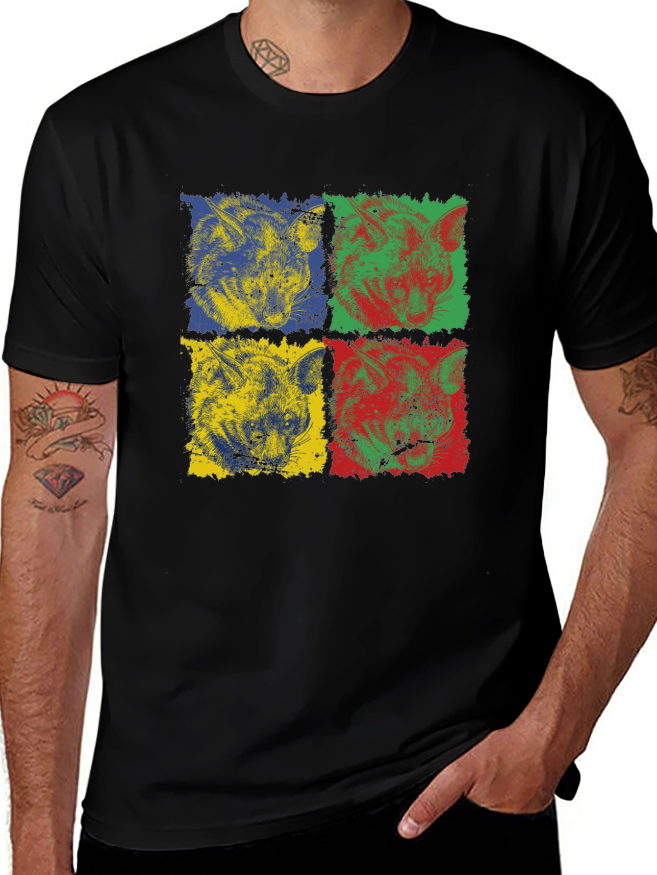 Variant 28 of Abstract Animal Print Tee - Bold Style