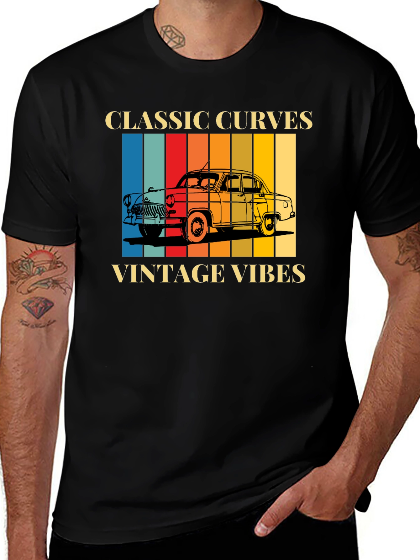 Variant 5 of Classic Curves Vintage Vibes Graphic Tee