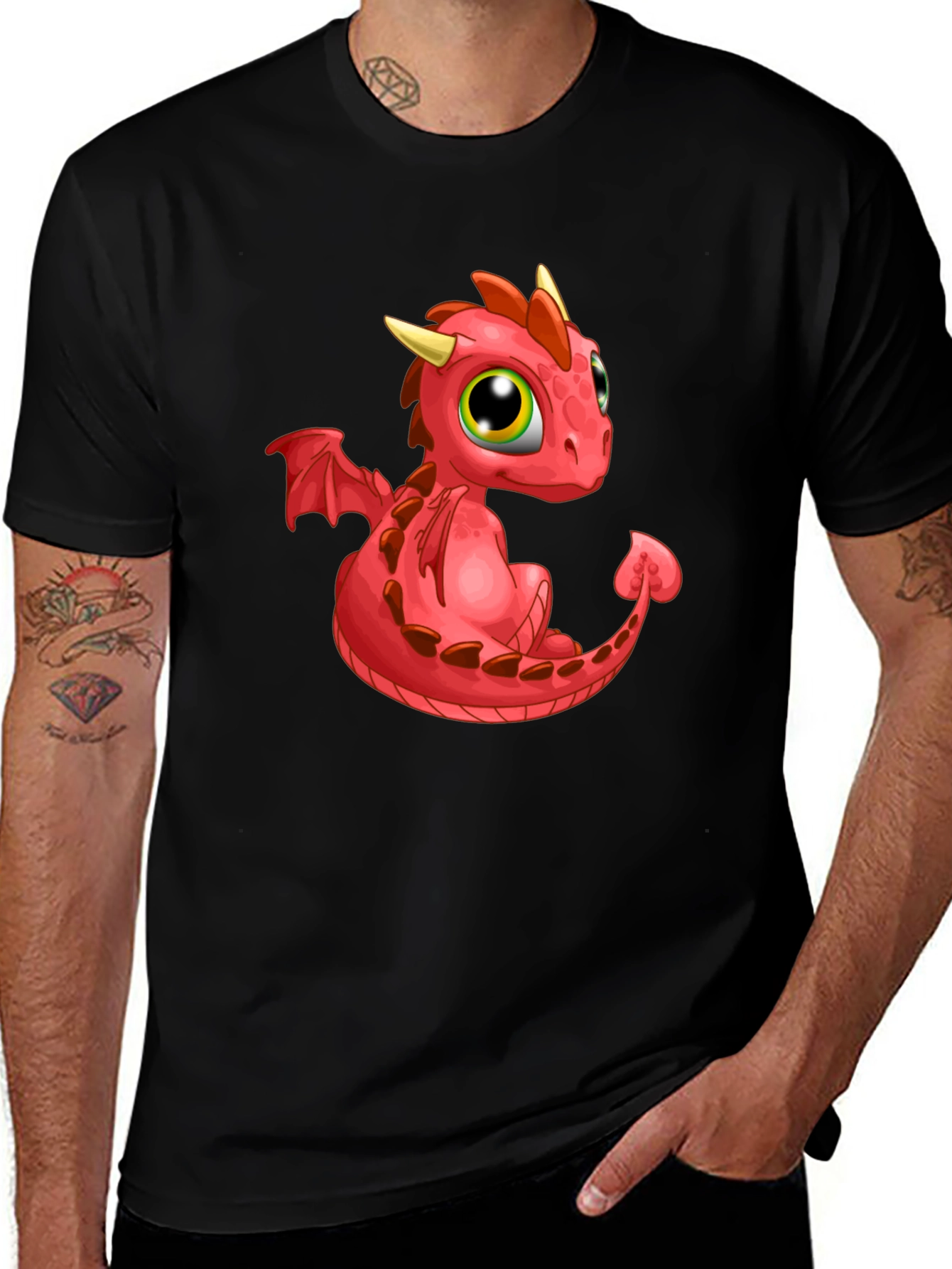 Variant 13 of Cute Dragon Graphic Tee