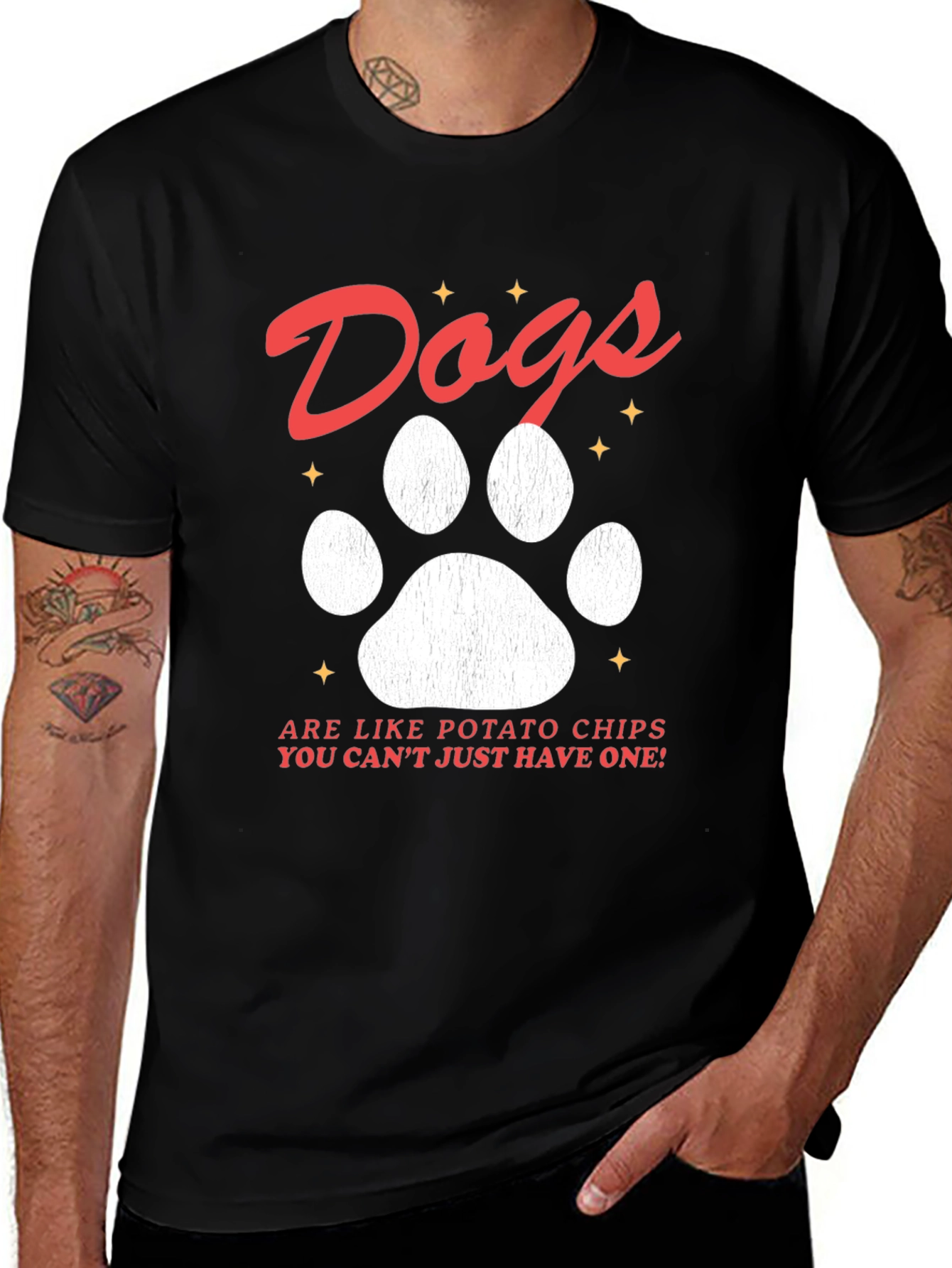 Variant 10 of Dogs Like Potato Chips T-Shirt - Funny Dog Lover Tee