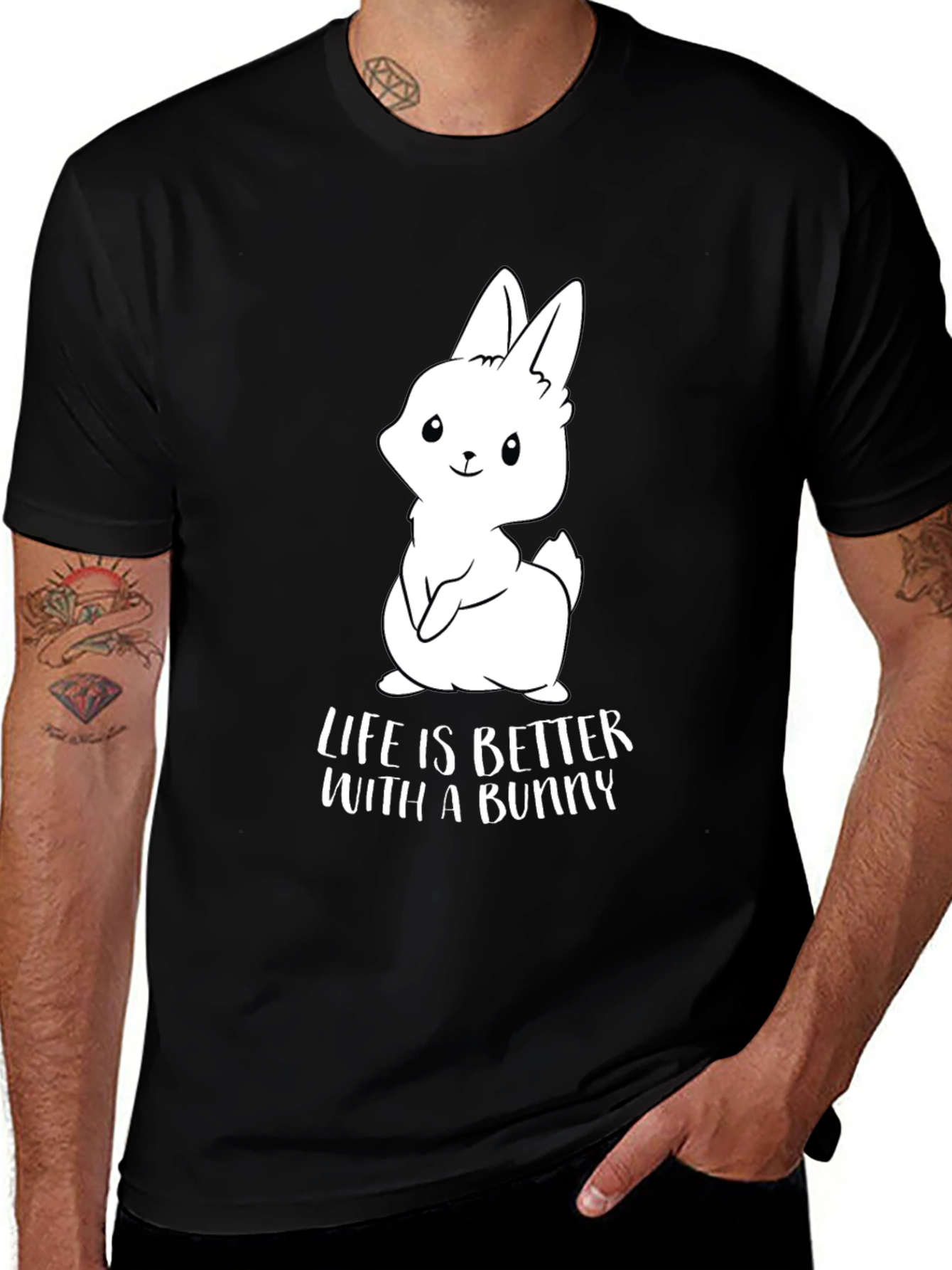 Variant 9 of Life is Better With A Bunny Graphic Tee