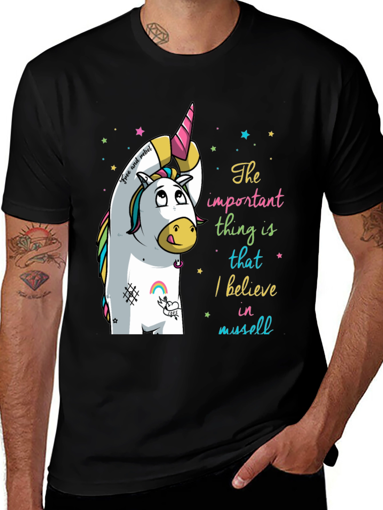 Unicorn Believe T-Shirt - Magical Graphic Tee