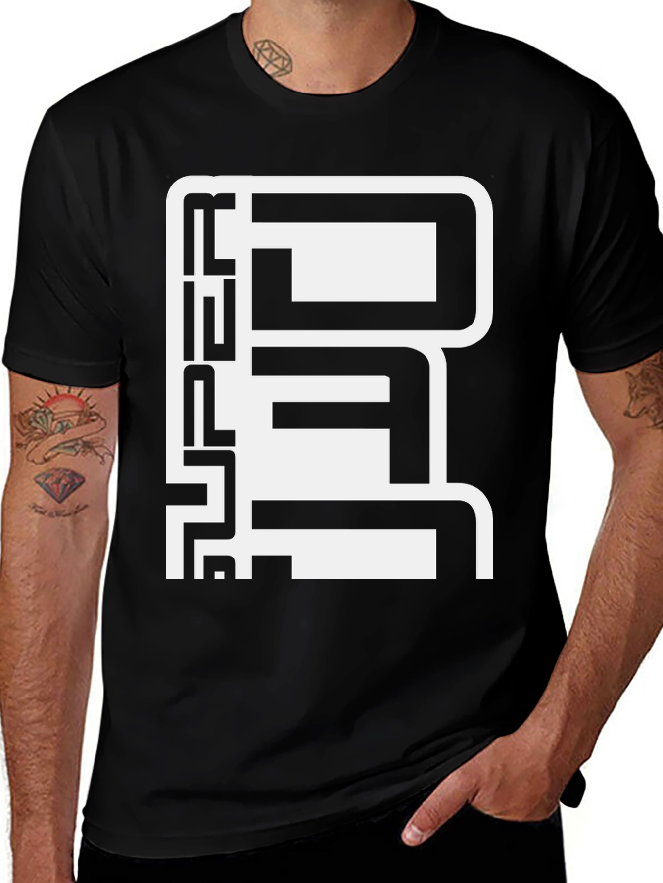 Variant 23 of Urban Graphic Tee - Bold Abstract Design