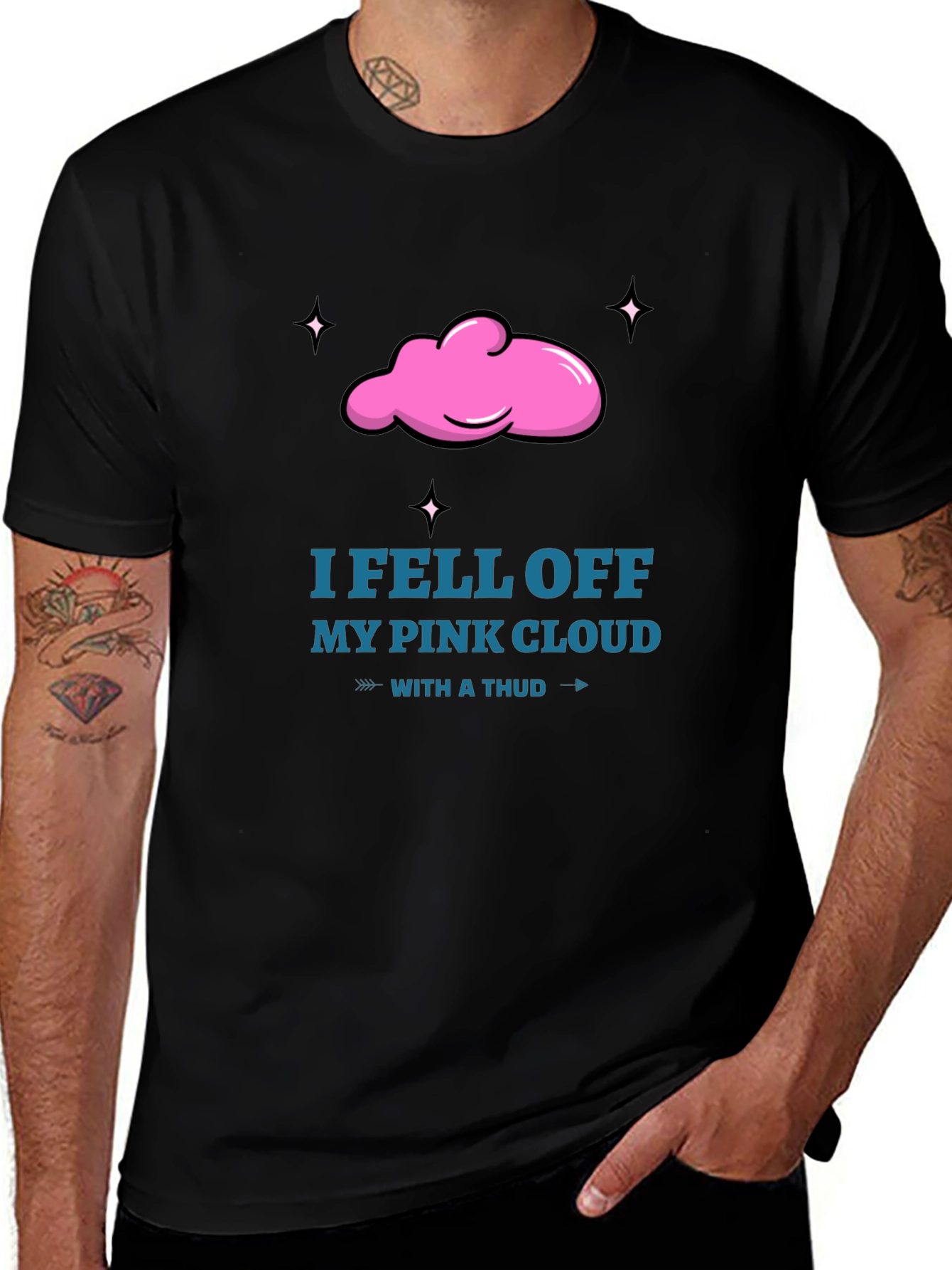 Variant 8 of I Fell Off My Pink Cloud T-Shirt