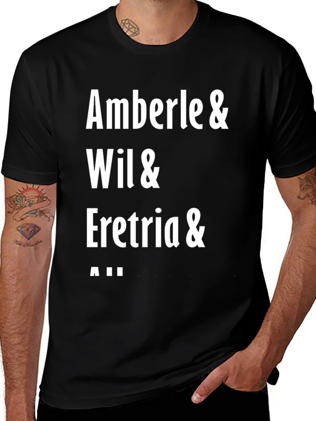 Variant 20 of Amberle Wil Eretria & All Black Graphic Tee