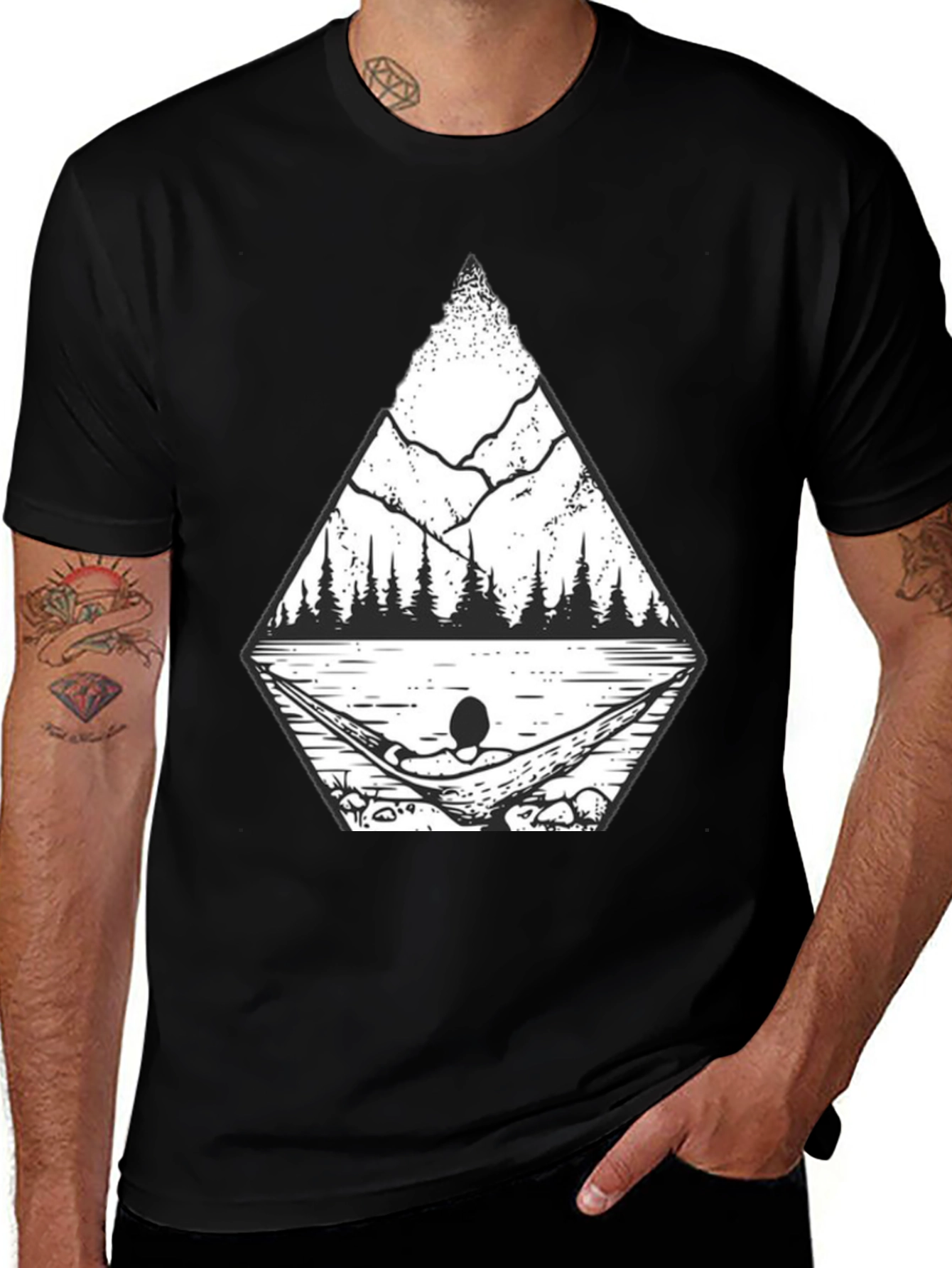 Variant 4 of Nature Hammock T-Shirt - Relax in Style