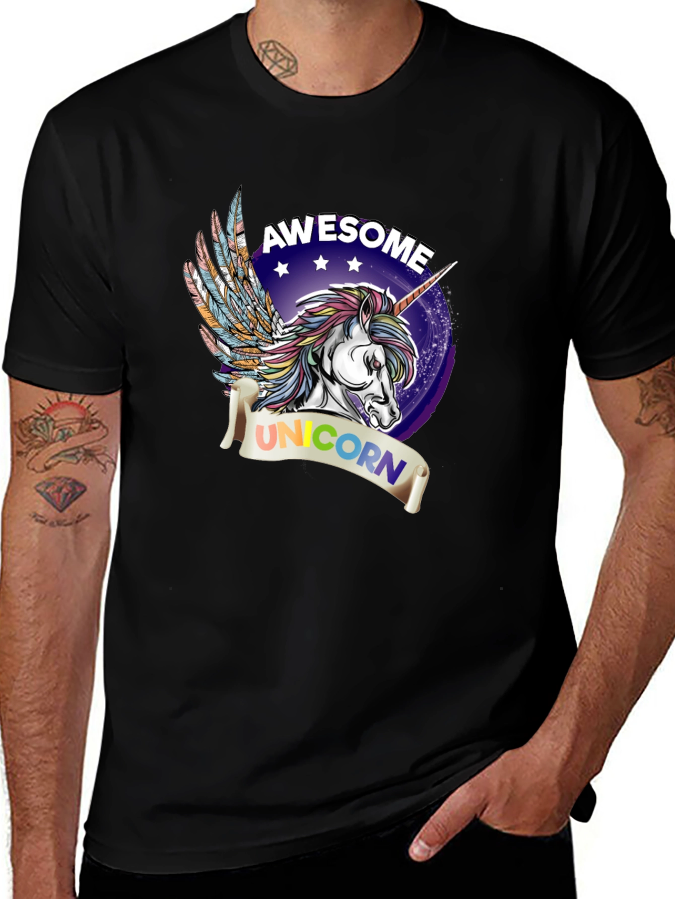 Variant 22 of Awesome Unicorn Graphic T-Shirt - Stylish Design