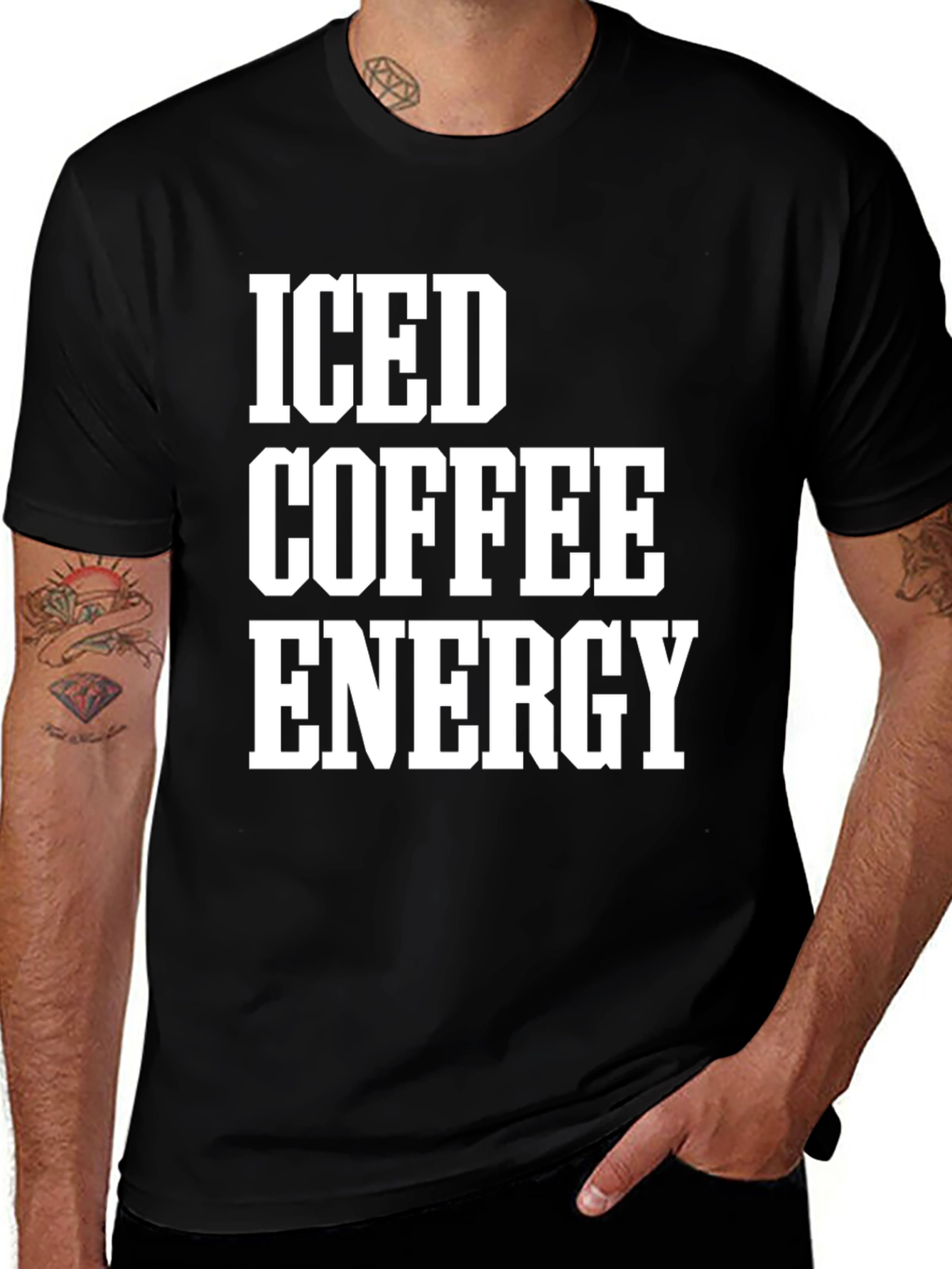 Variant 20 of Iced Coffee Energy Graphic T-Shirt