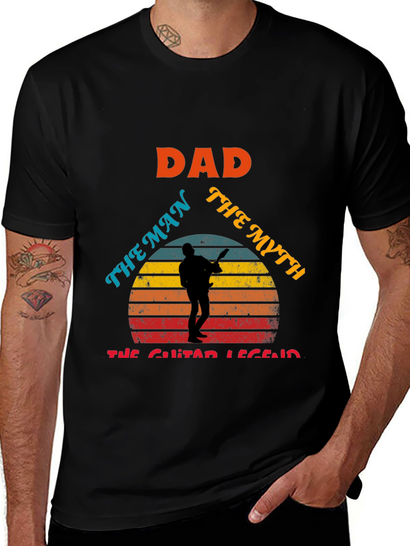 Variant 24 of Dad: The Man, The Myth, The Guitar Legend T-Shirt