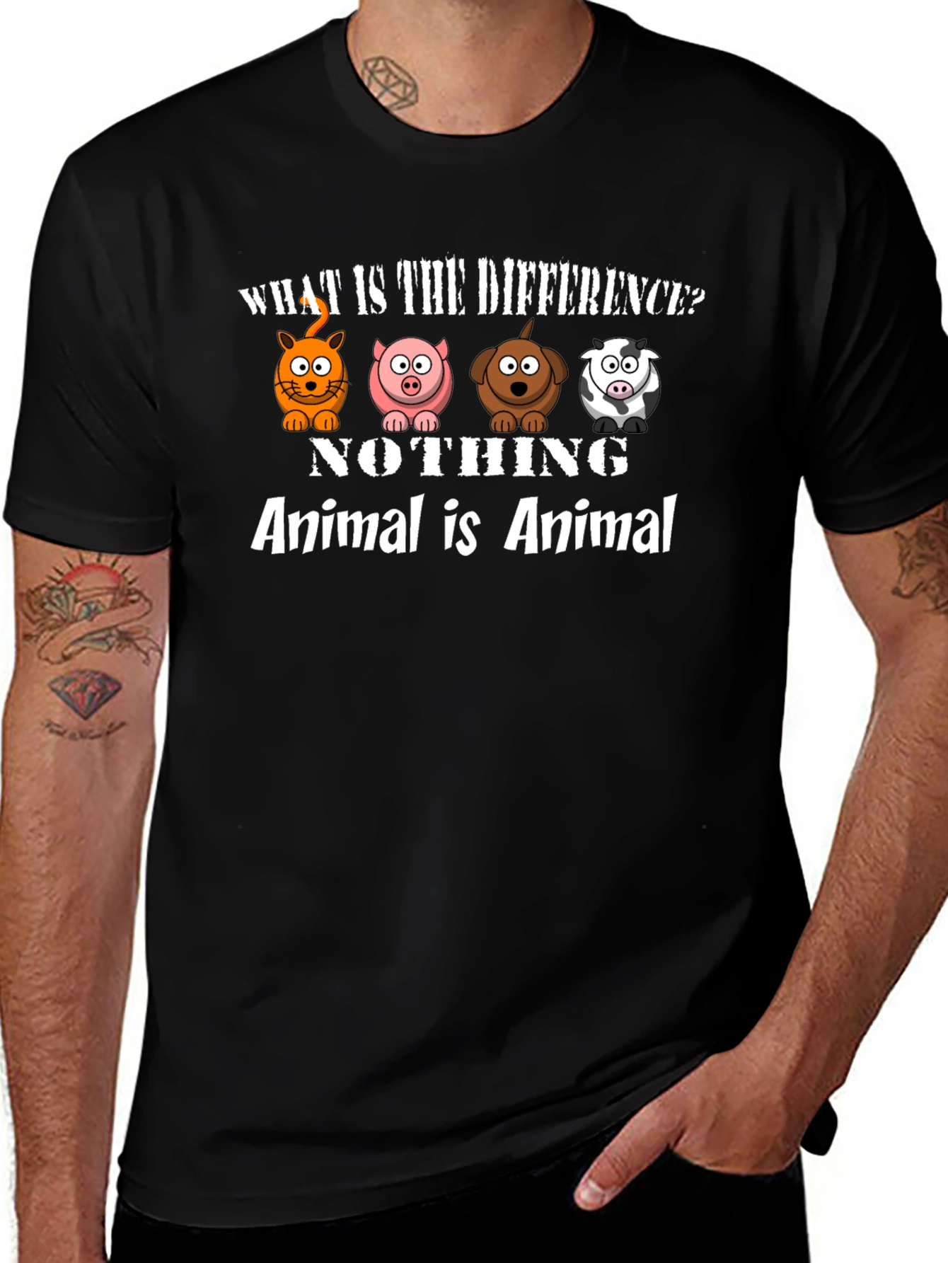 Variant 12 of Animal Equality T-Shirt: What is the Difference?