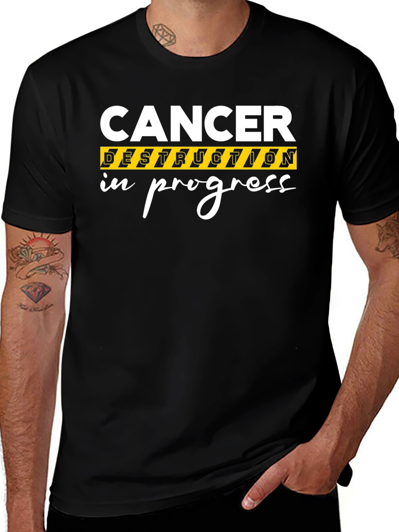 Variant 30 of Cancer Destruction In Progress Graphic T-Shirt