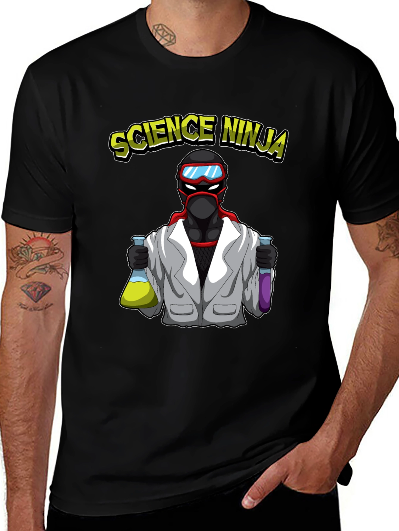Variant 12 of Science Ninja T-Shirt - Unique Graphic Tee