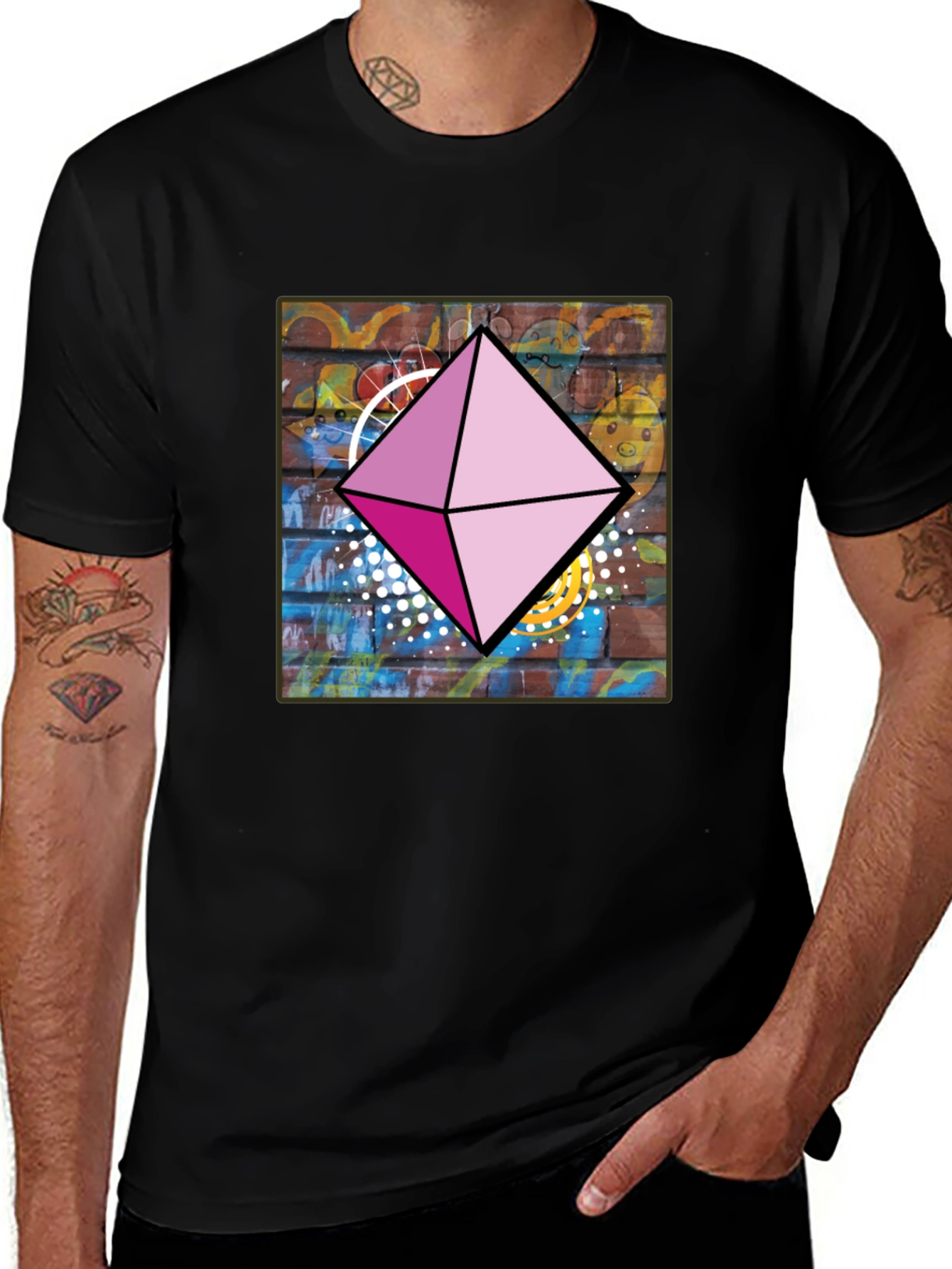 Variant 2 of Geometric Diamond Graphic Tee