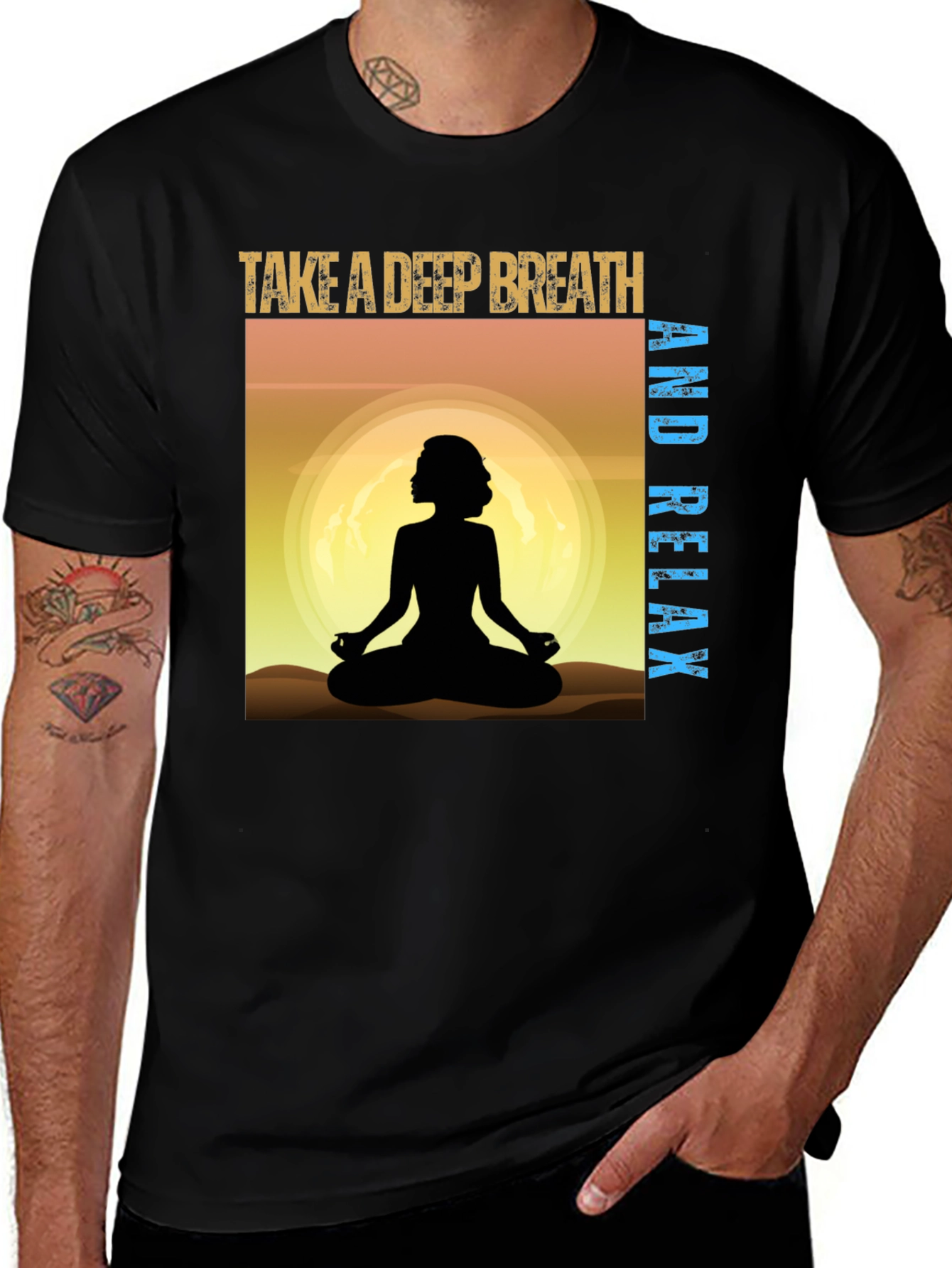 Variant 4 of Relaxing Yoga Meditation T-Shirt