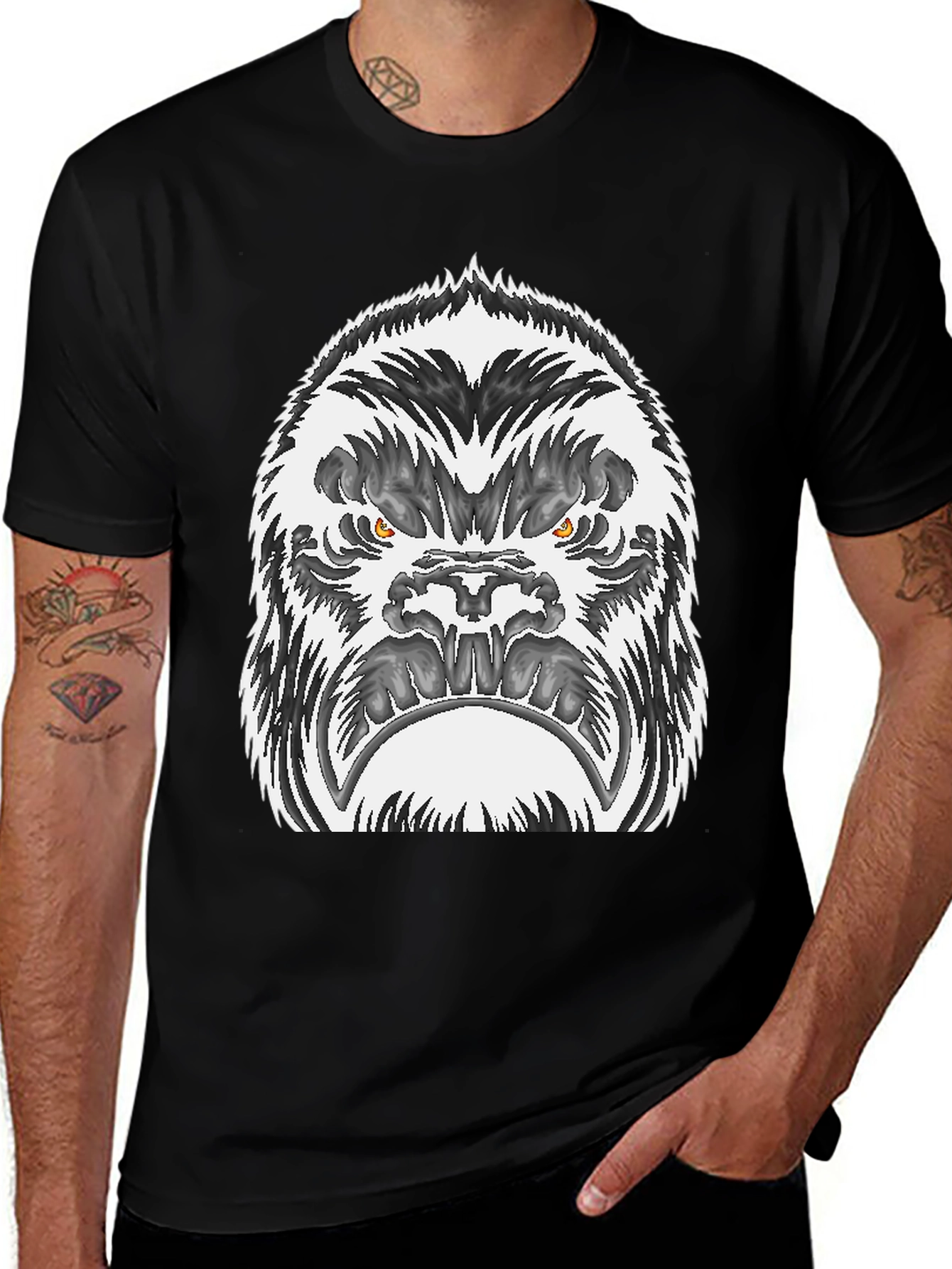 Variant 3 of King Kong Graphic Tee - Men's Black T-Shirt