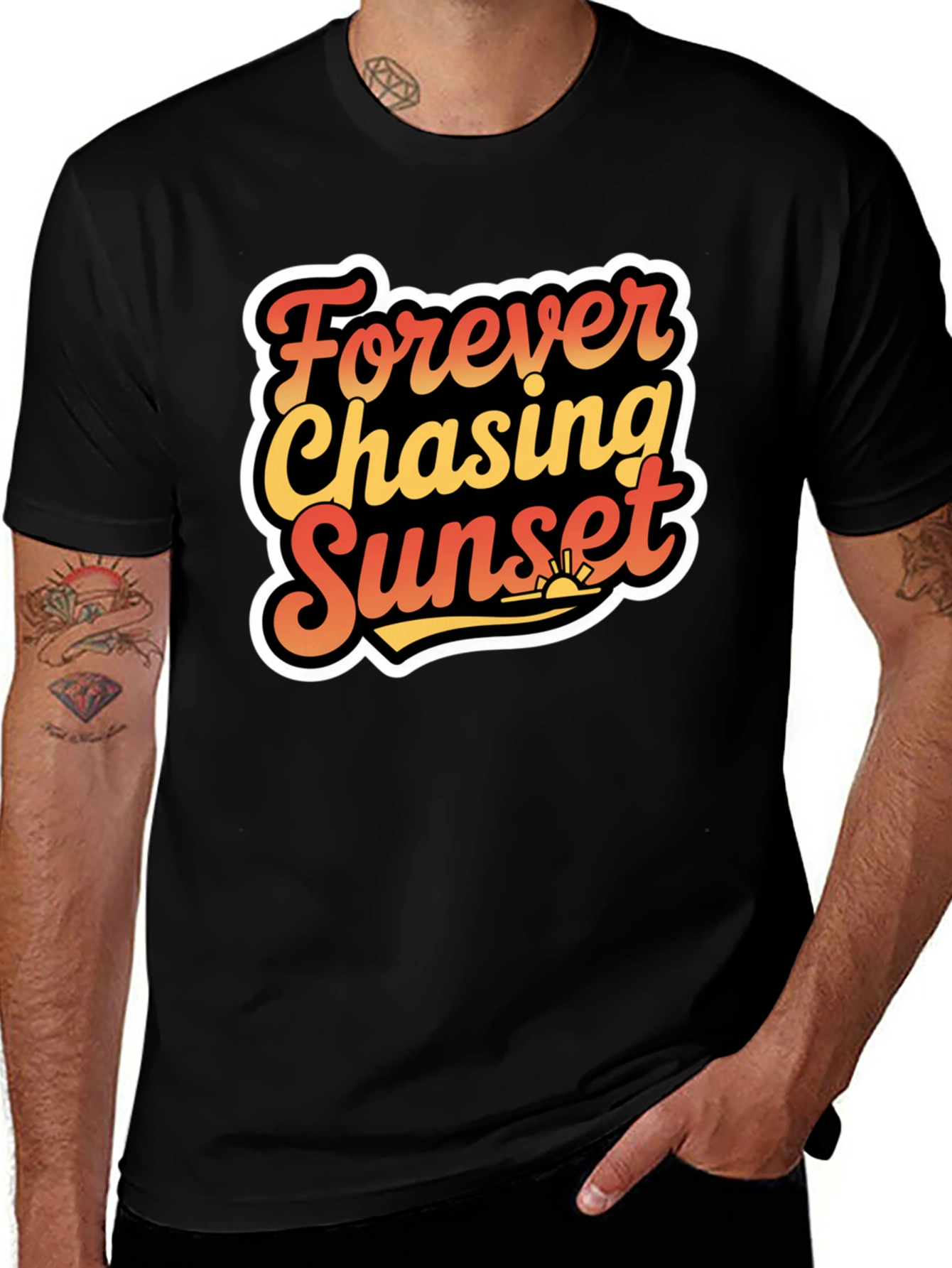Variant 23 of Forever Chasing Sunset Graphic T-Shirt