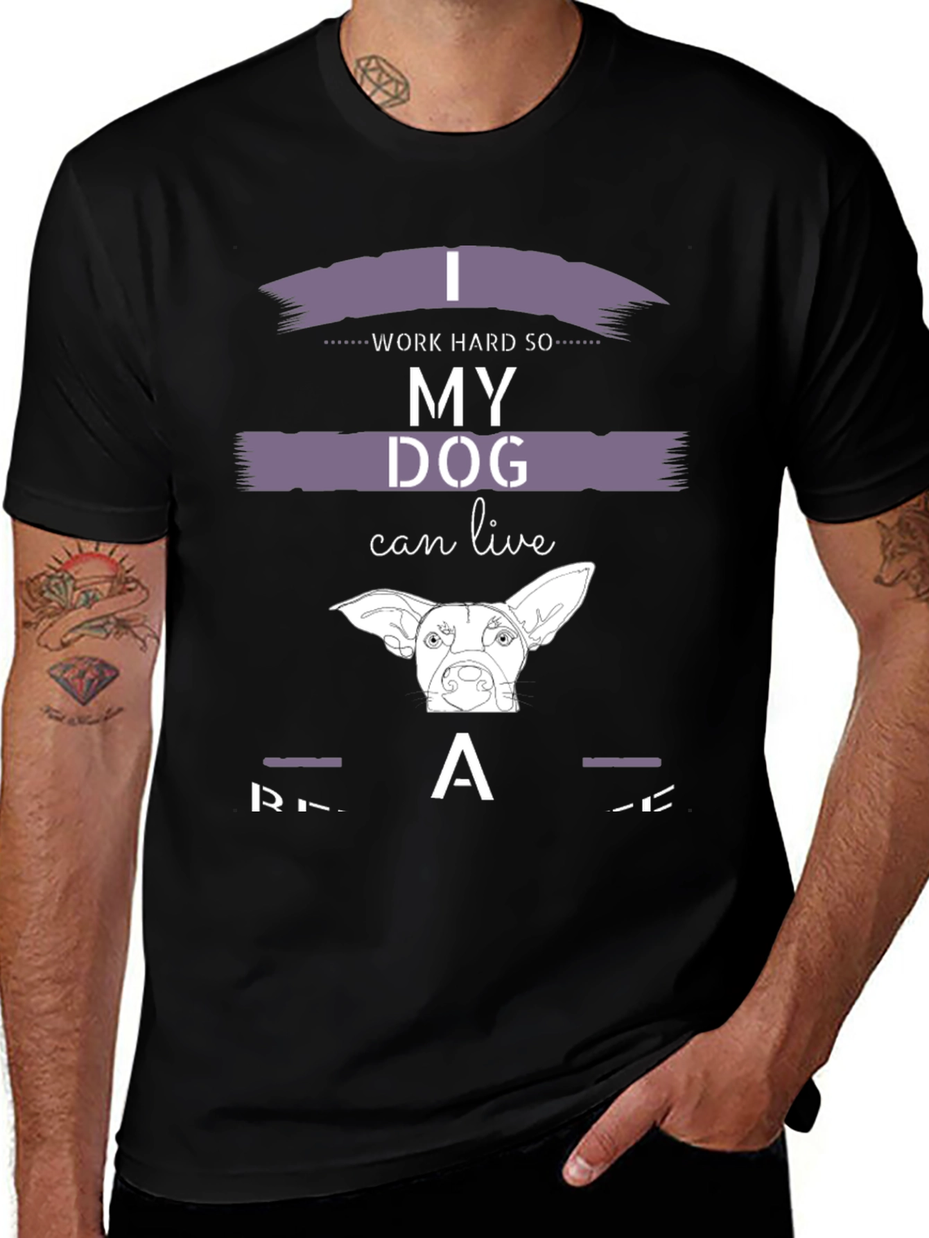 Variant 9 of I Work Hard So My Dog Can Live a Relaxed Life T-Shirt