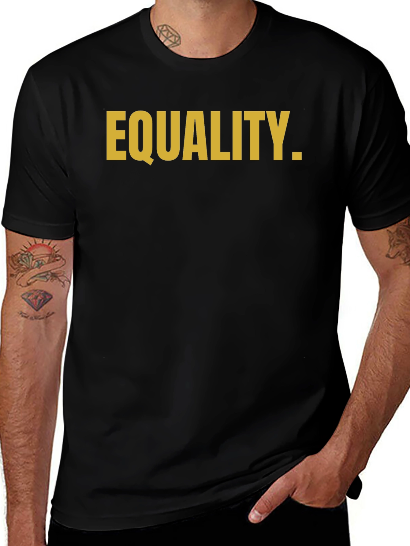 Variant 27 of Equality Graphic Print T-Shirt - Mens Casual Tee