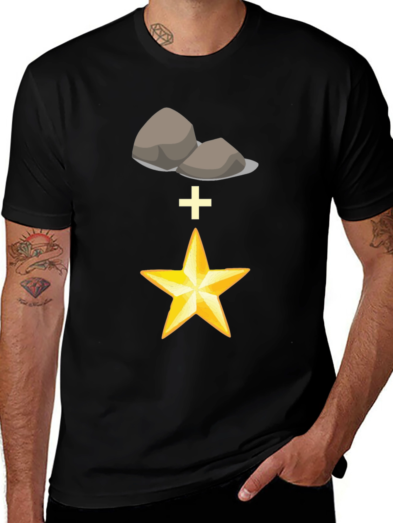 Variant 26 of Rock Star T-Shirt - Black Graphic Tee