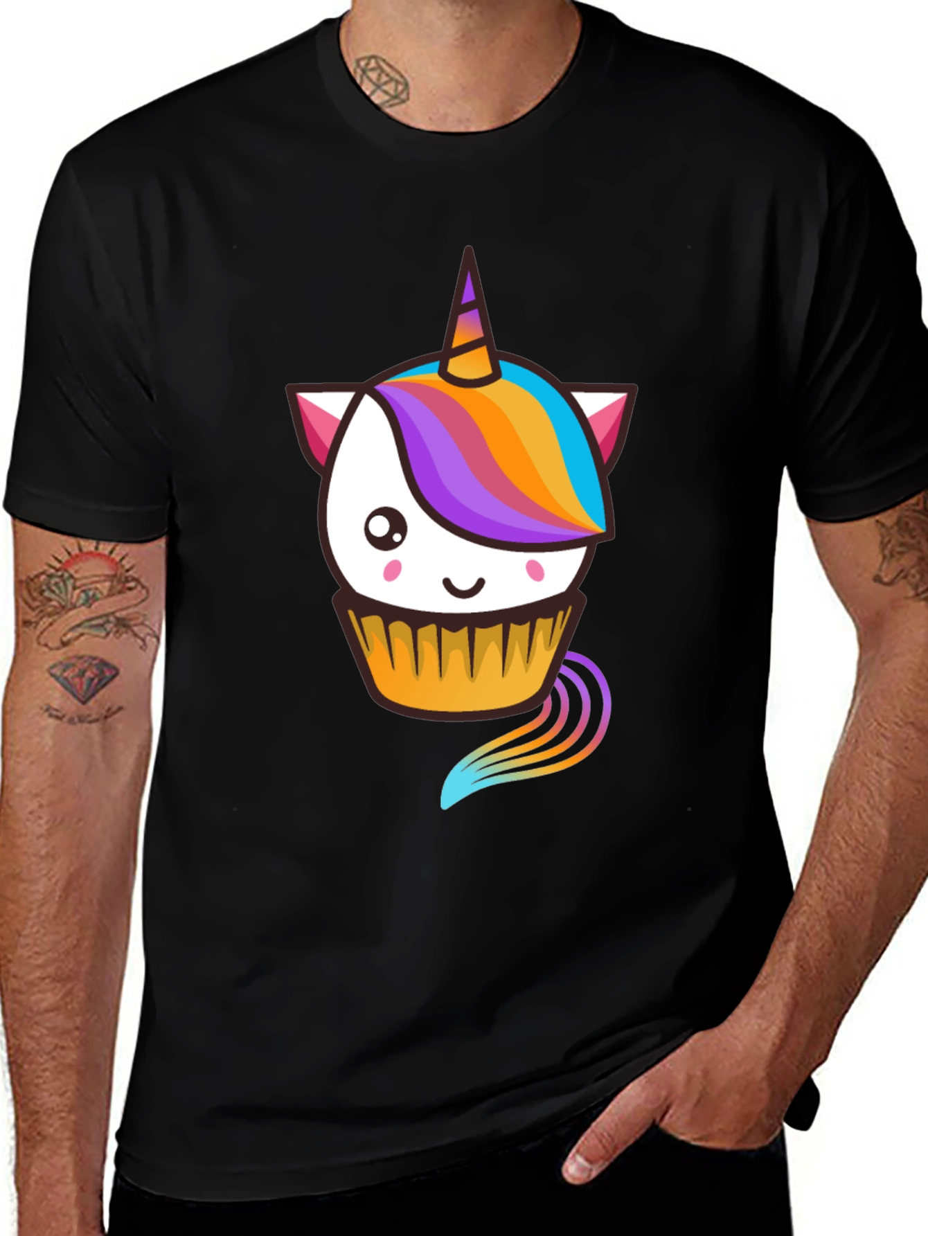 Variant 17 of Unicorn Cupcake Graphic Tee - Novelty T-Shirt
