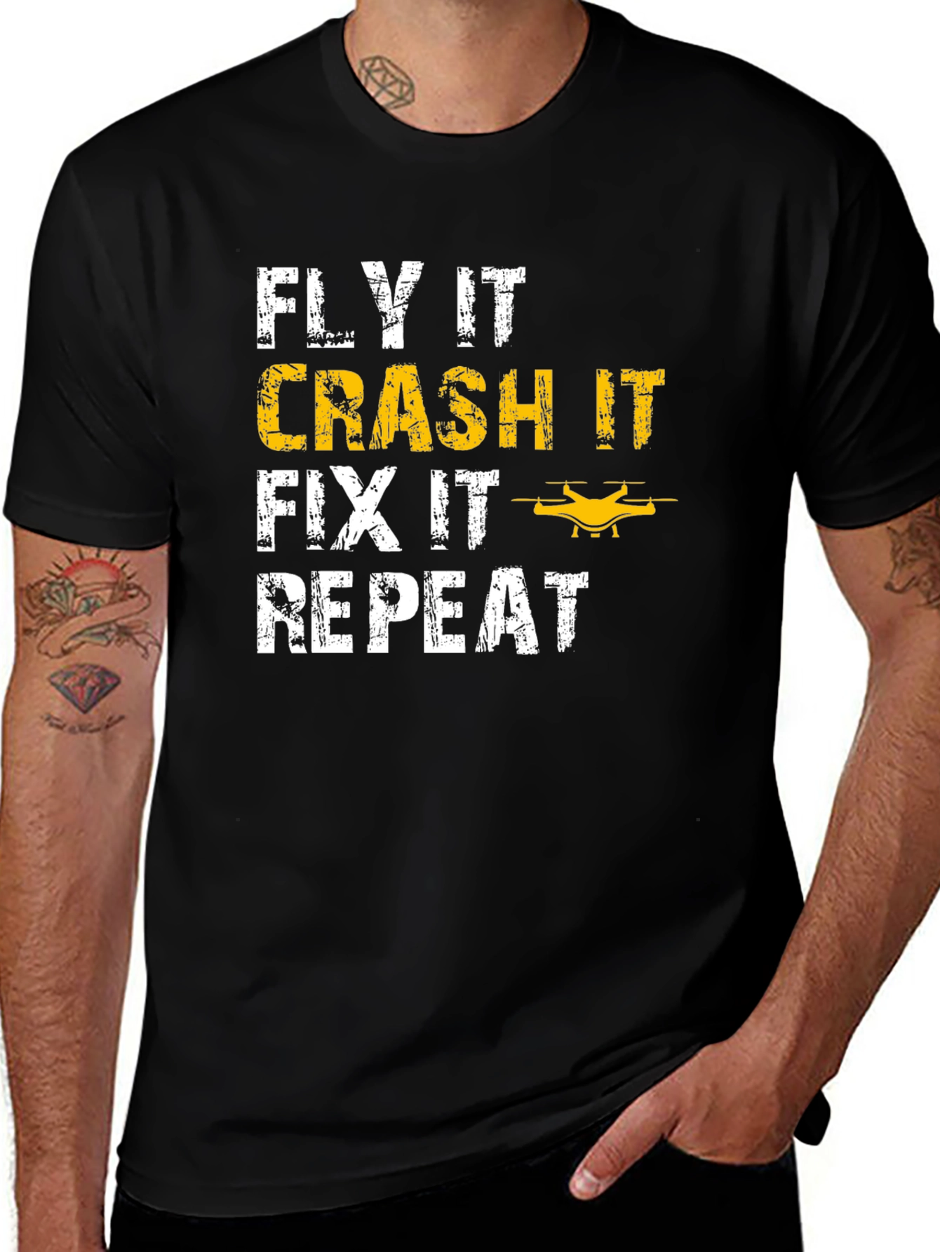 Fly It, Crash It, Fix It, Repeat T-Shirt